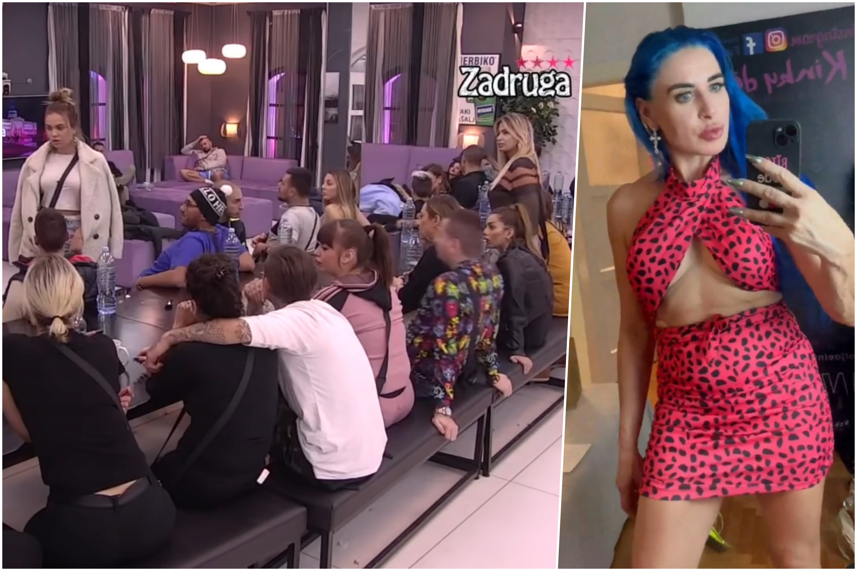 Zadruga, Olja Einfalt, vampirica Olja, kombo Foto: Foto: Printscreen/YouTube/Zadruga Official/Instagram/vampiricaolja