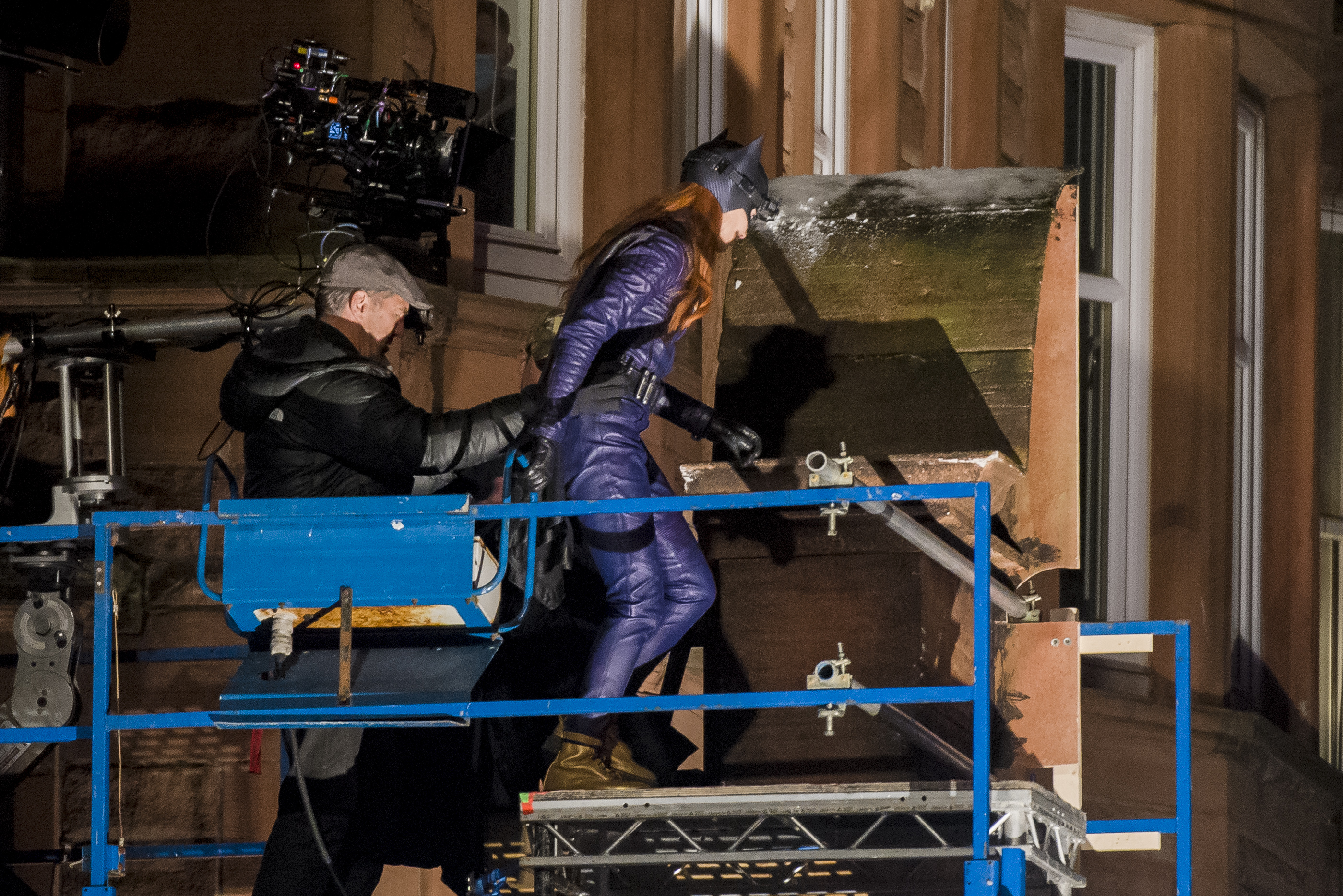 Batgirl filming, Glasgow, Scotland, 17/01/2022