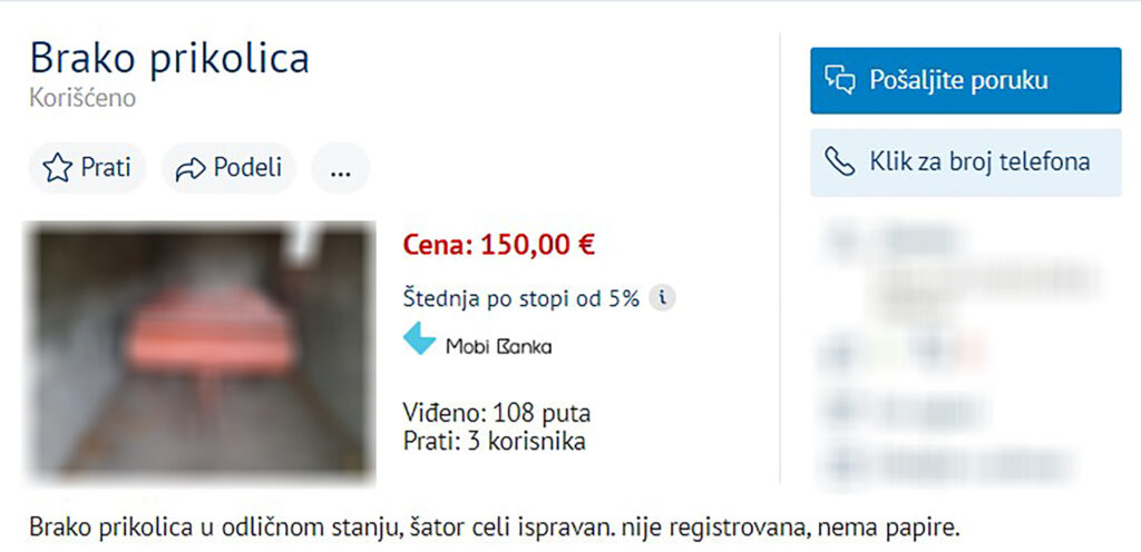 oglas Brako prikolica