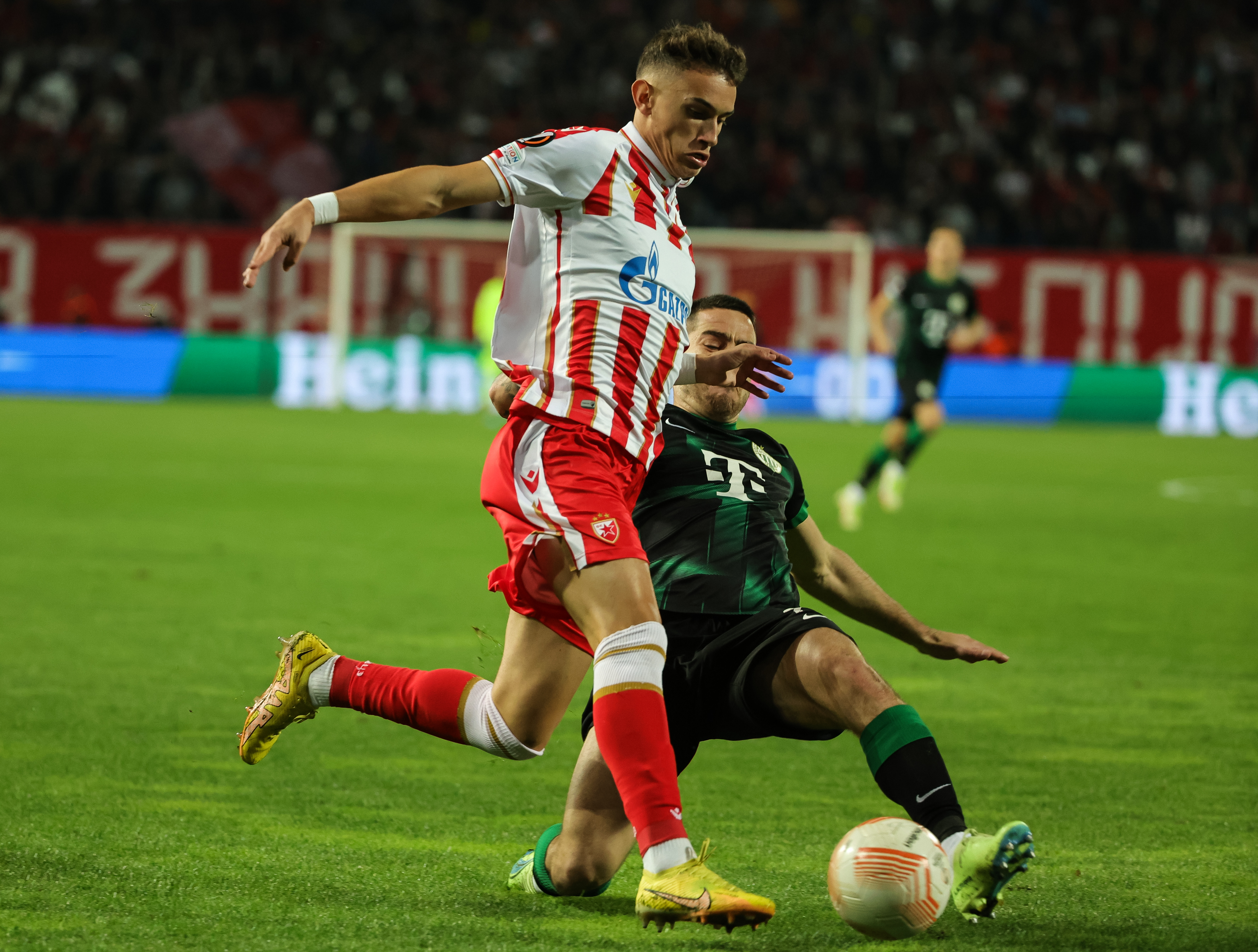 Crvena Zvezda v Ferencvaros TC during the UEFA Europa League group H match Season 2022/2023 match at stadium Rajko Mitic on October 06, 2022 in Belgrade, Serbia. (Photo by Srdjan Stevanovic/Starsport.rs ©)