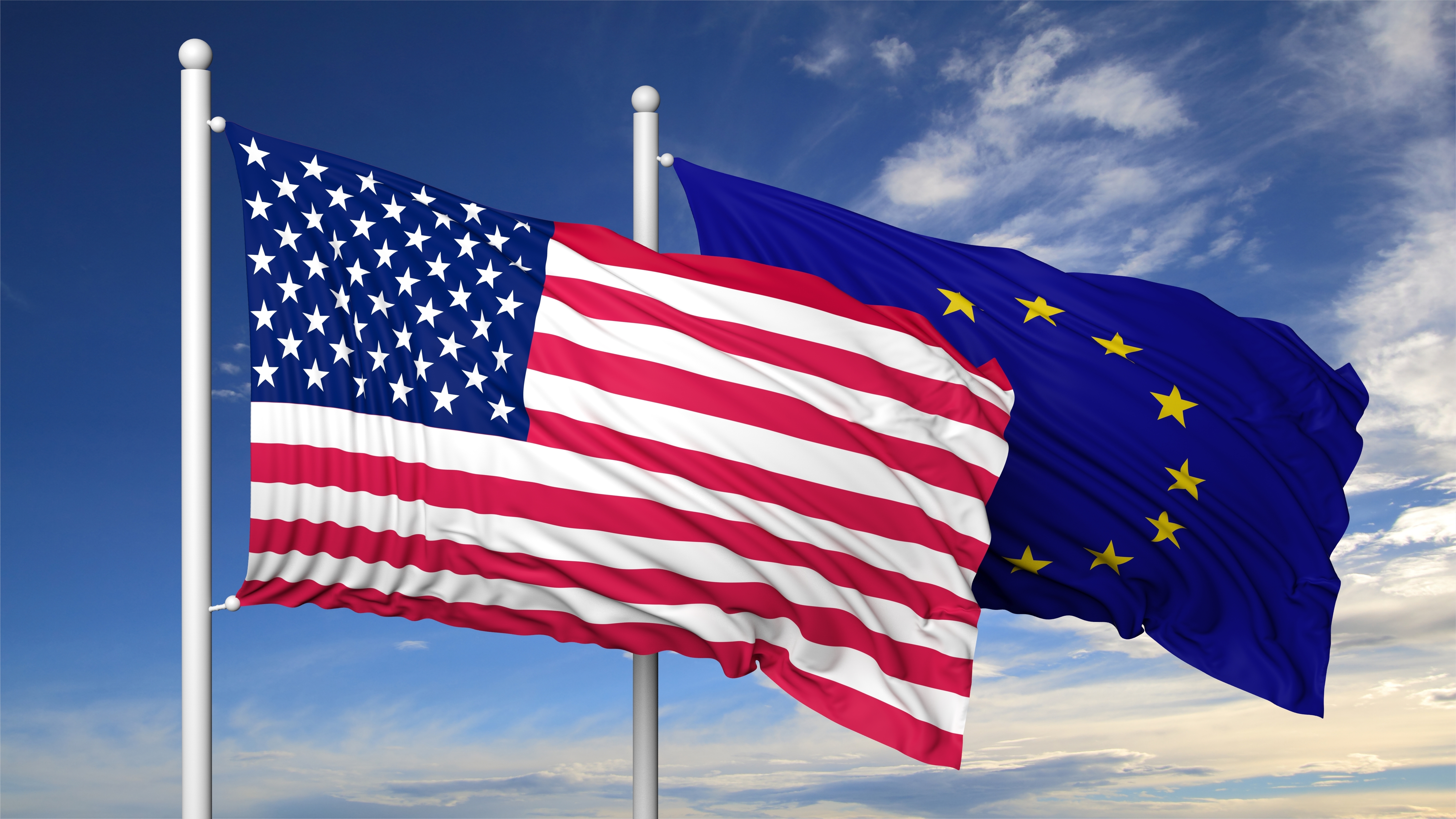 Zastav, EU, Evropska unija, Amerika, Sjedinjene američke države, SAD Foto: Shutterstock