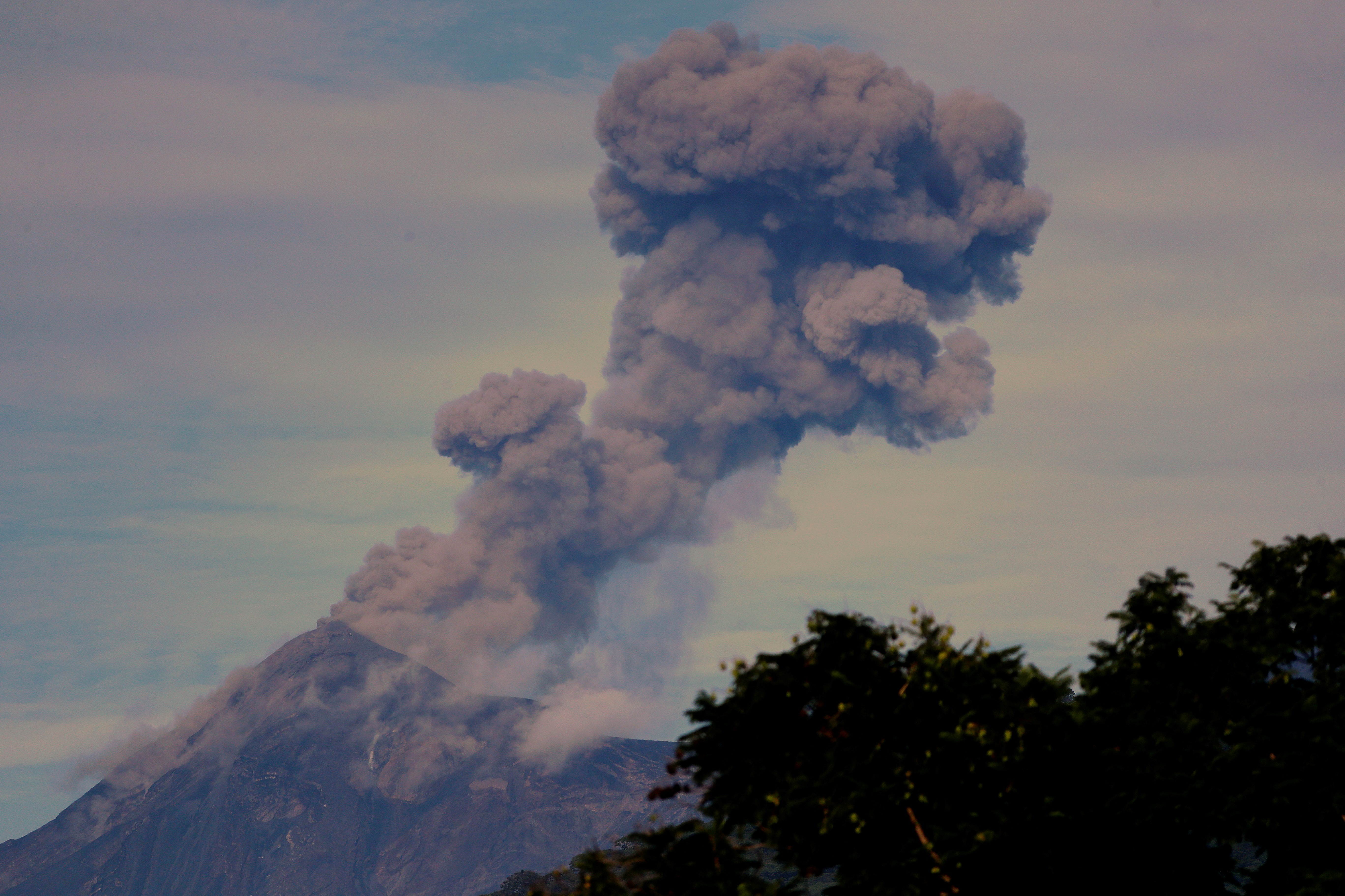 Volcan de Fuego eruption in Guatemala