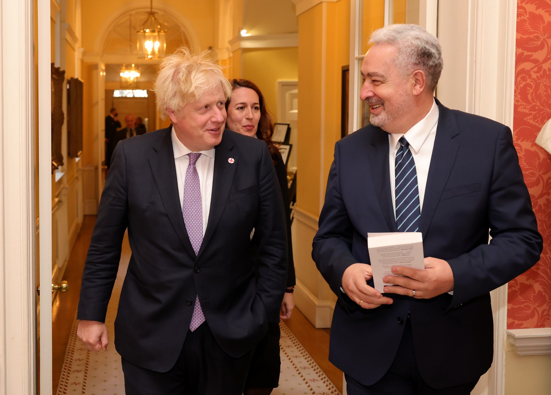 Boris Johnson Bilat with PM Krivokapic