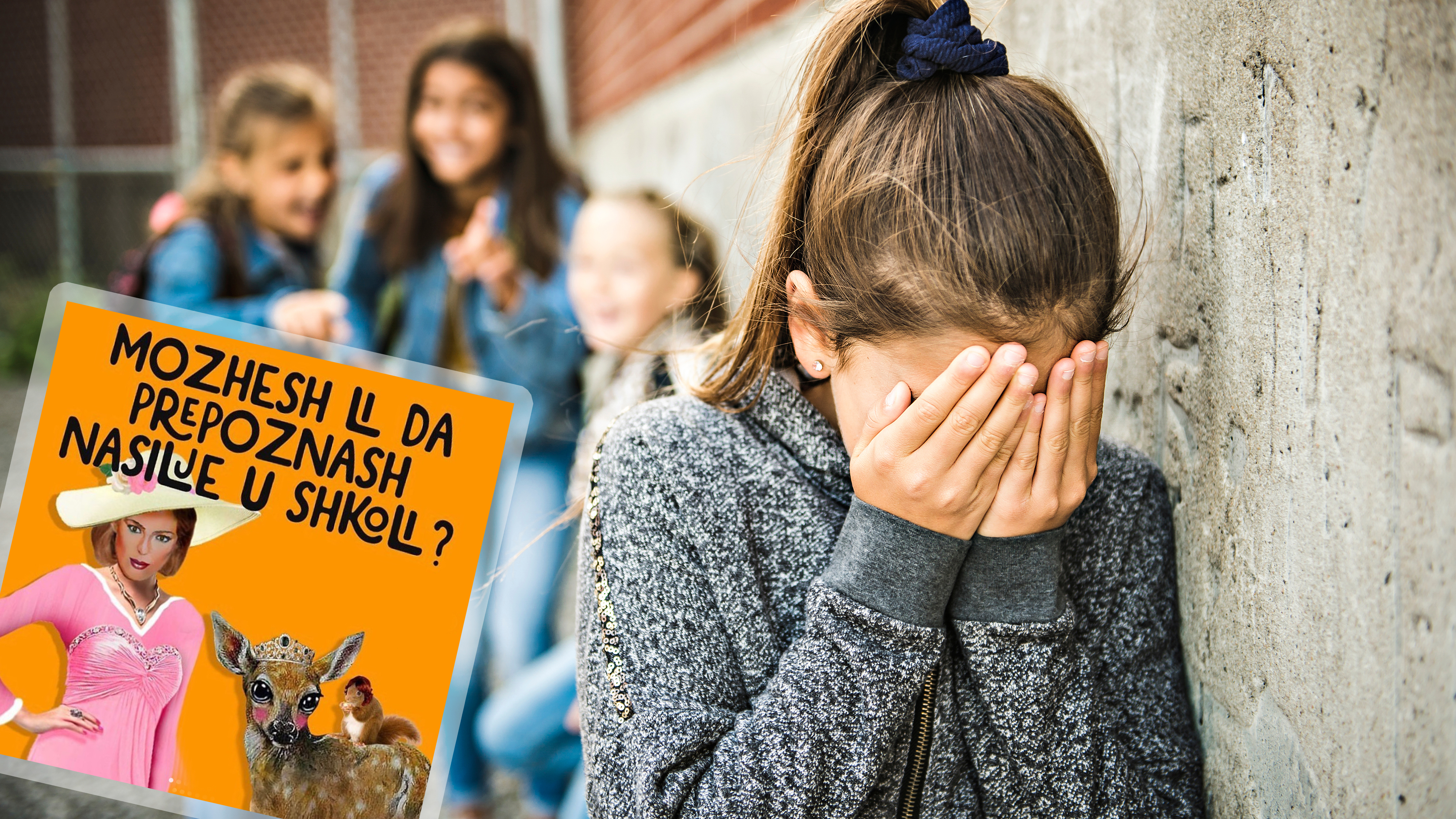 A,Sad,Girl,Intimidation,Moment,On,The,Elementary,Age,Bullying