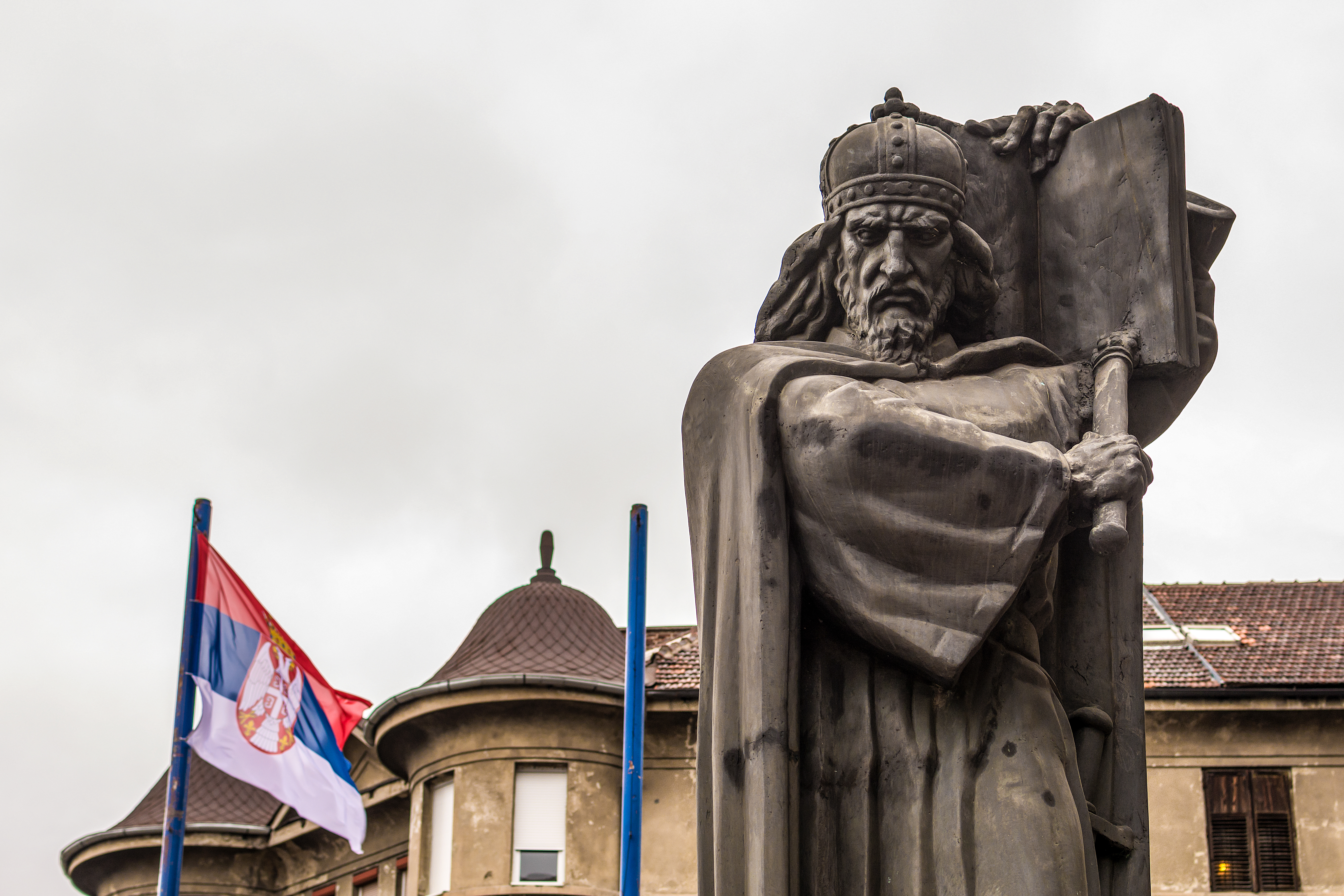 Belgrade,,Serbia,Marth,04,,2016:,Monument,To,Emperor,Dusan,In