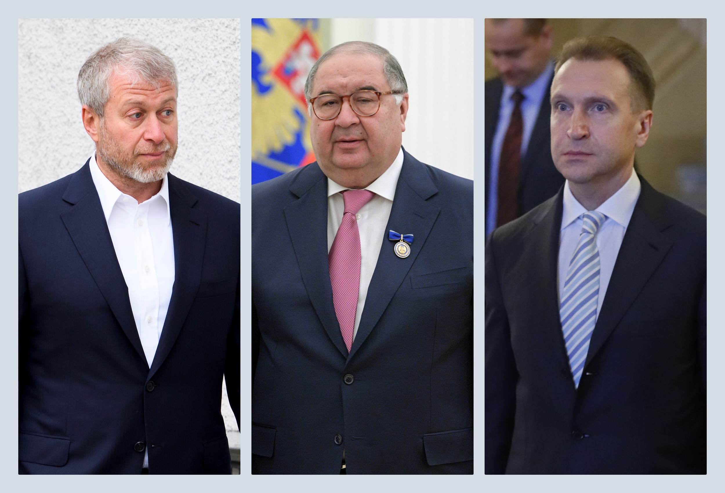 Romana Abramoviča, Ališera Usmanova i Igora Šuvalova, kombo