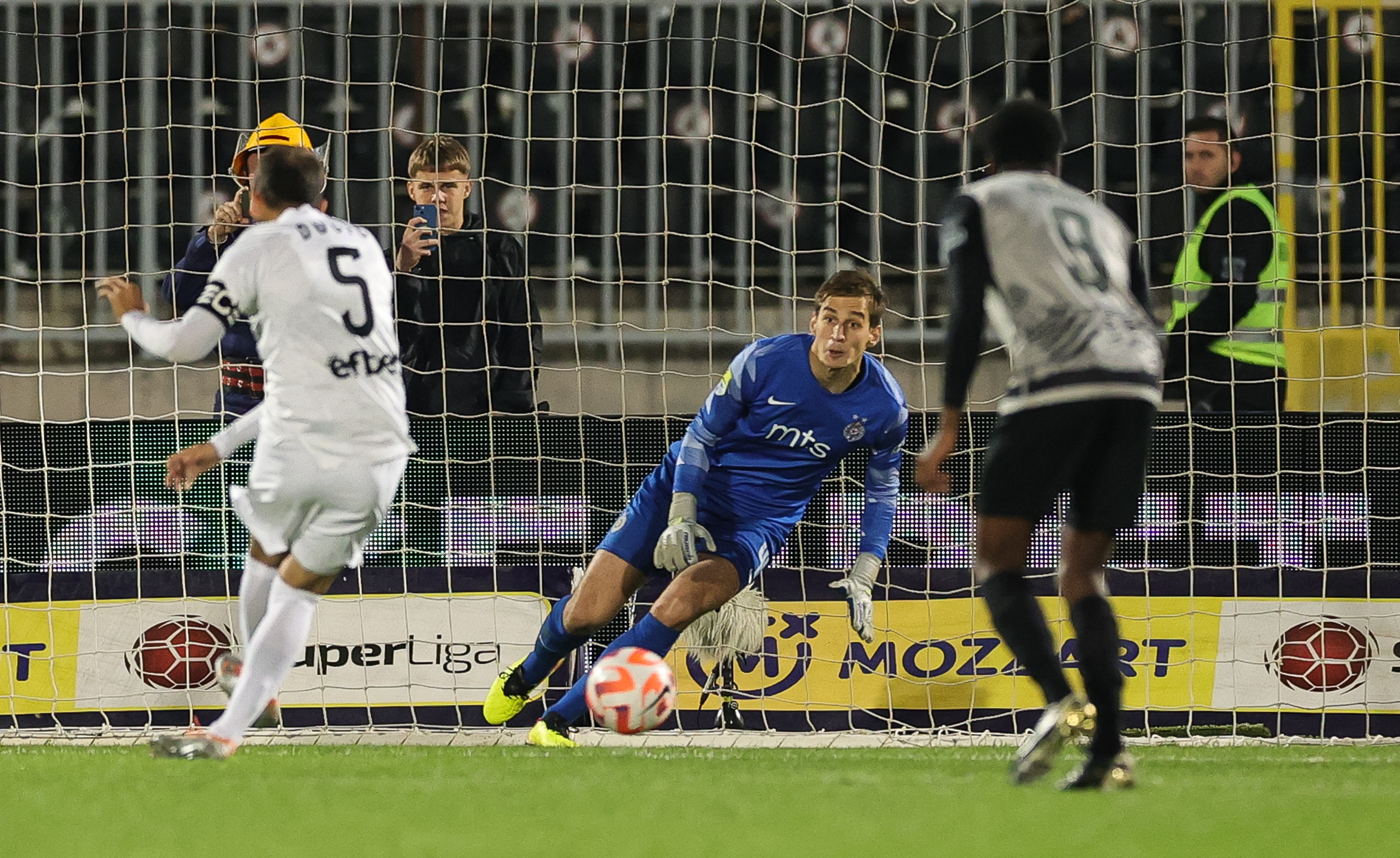 during the Partizan v Cukaricki -  Mozzart Super Liga 2022/2023 match on stadium FK Partizan (JNA) on October 16, 2022 in Belgrade, Serbia. (Photo by Srdjan Stevanovic/Starsport.rs ©)