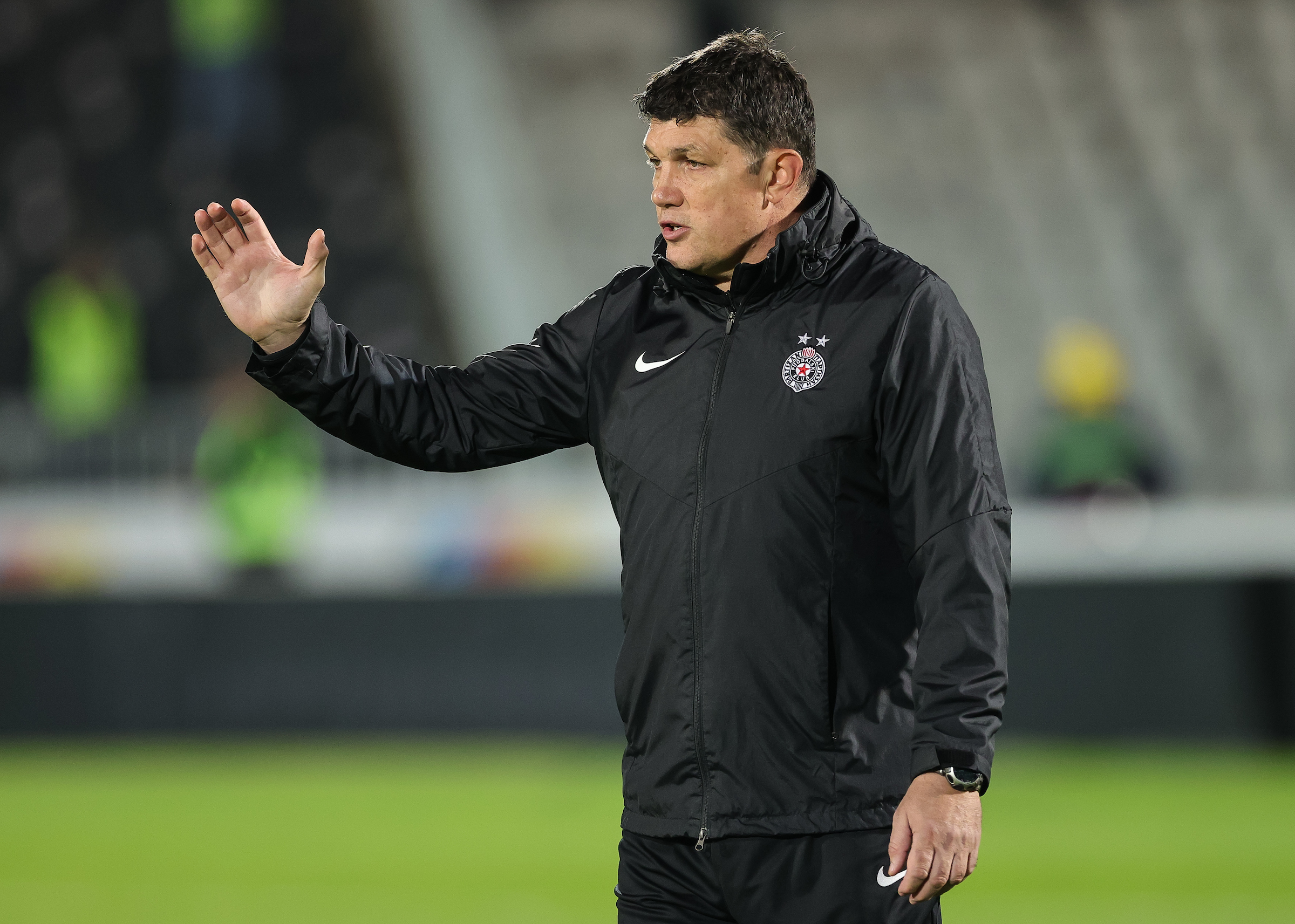 during the Partizan v Cukaricki -  Mozzart Super Liga 2022/2023 match on stadium FK Partizan (JNA) on October 16, 2022 in Belgrade, Serbia. (Photo by Srdjan Stevanovic/Starsport.rs ©)