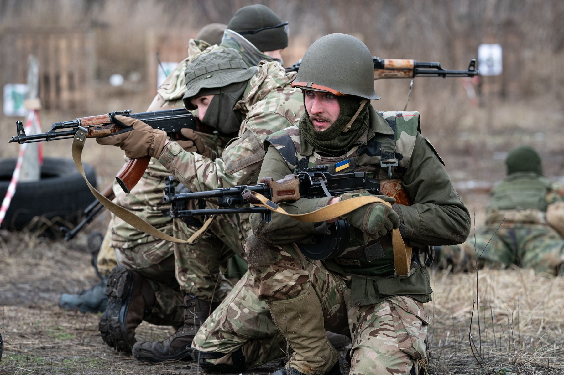 Ukrainian Legion Training, Kiev, Ukraine - 15 Jan 2022