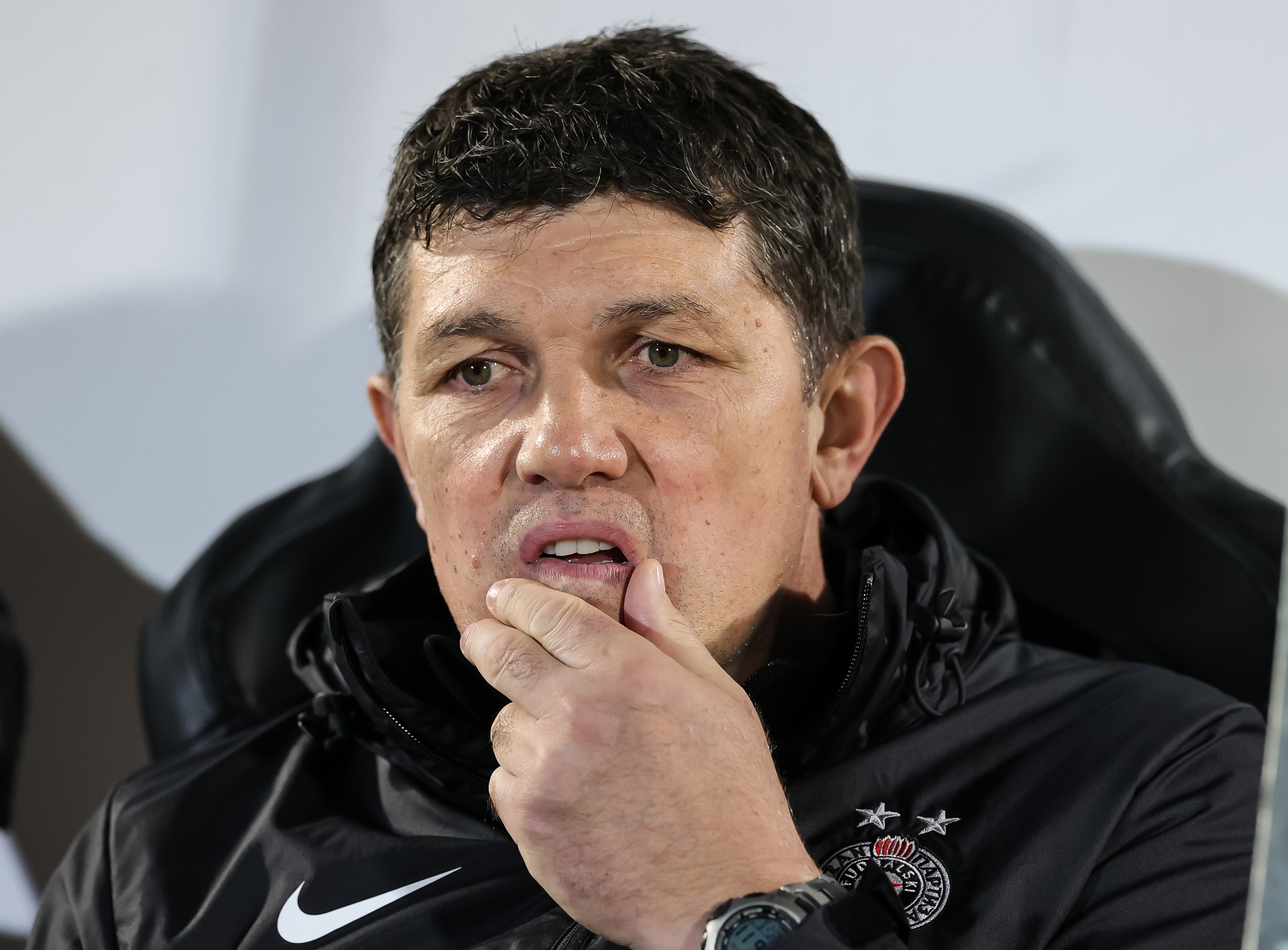 head coach Gordan Petric      during the Partizan v Javor -  Mozzart Super Liga 2022/2023 match on stadium FK Partizan (JNA) on October 23, 2022 in Belgrade, Serbia. (Photo by Srdjan Stevanovic/Starsport.rs ©)