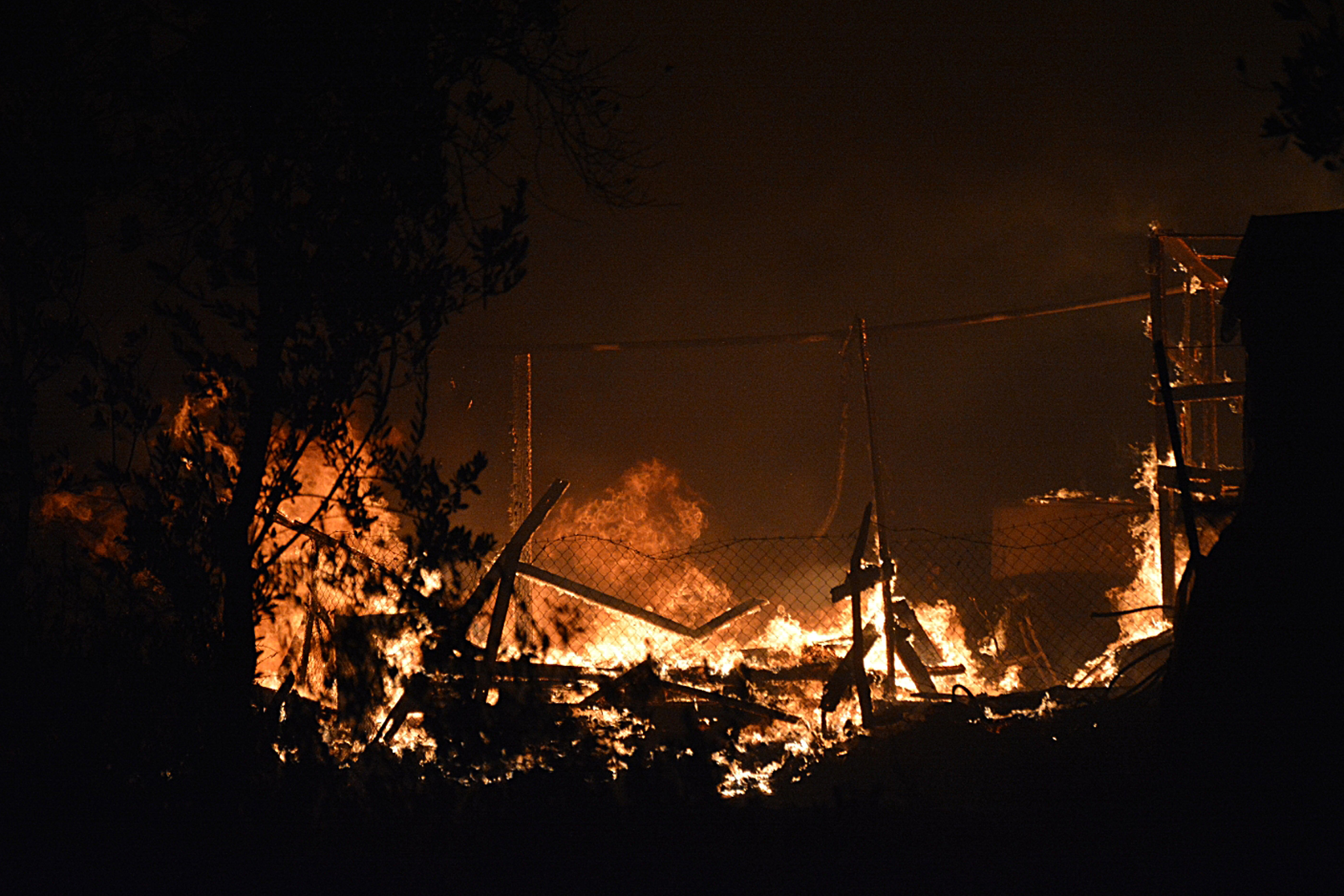 Fire at Moria refugee camp in Greece