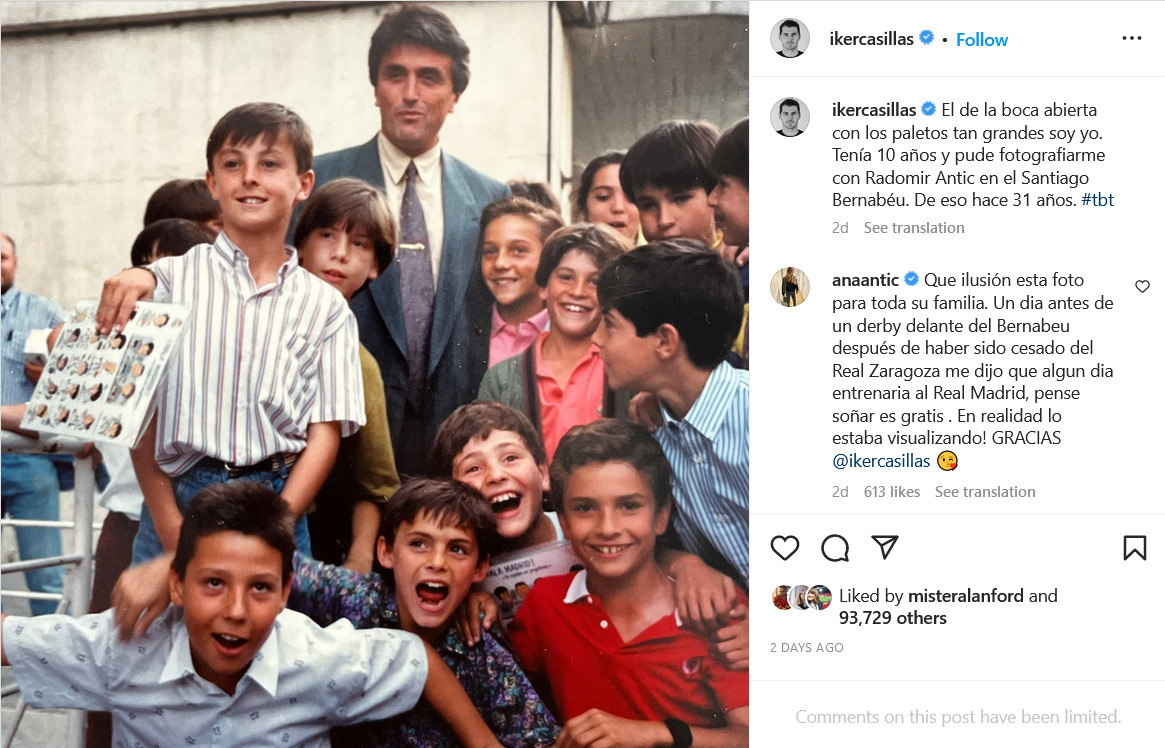 Foto: Screenshot Instagram ikercasillas