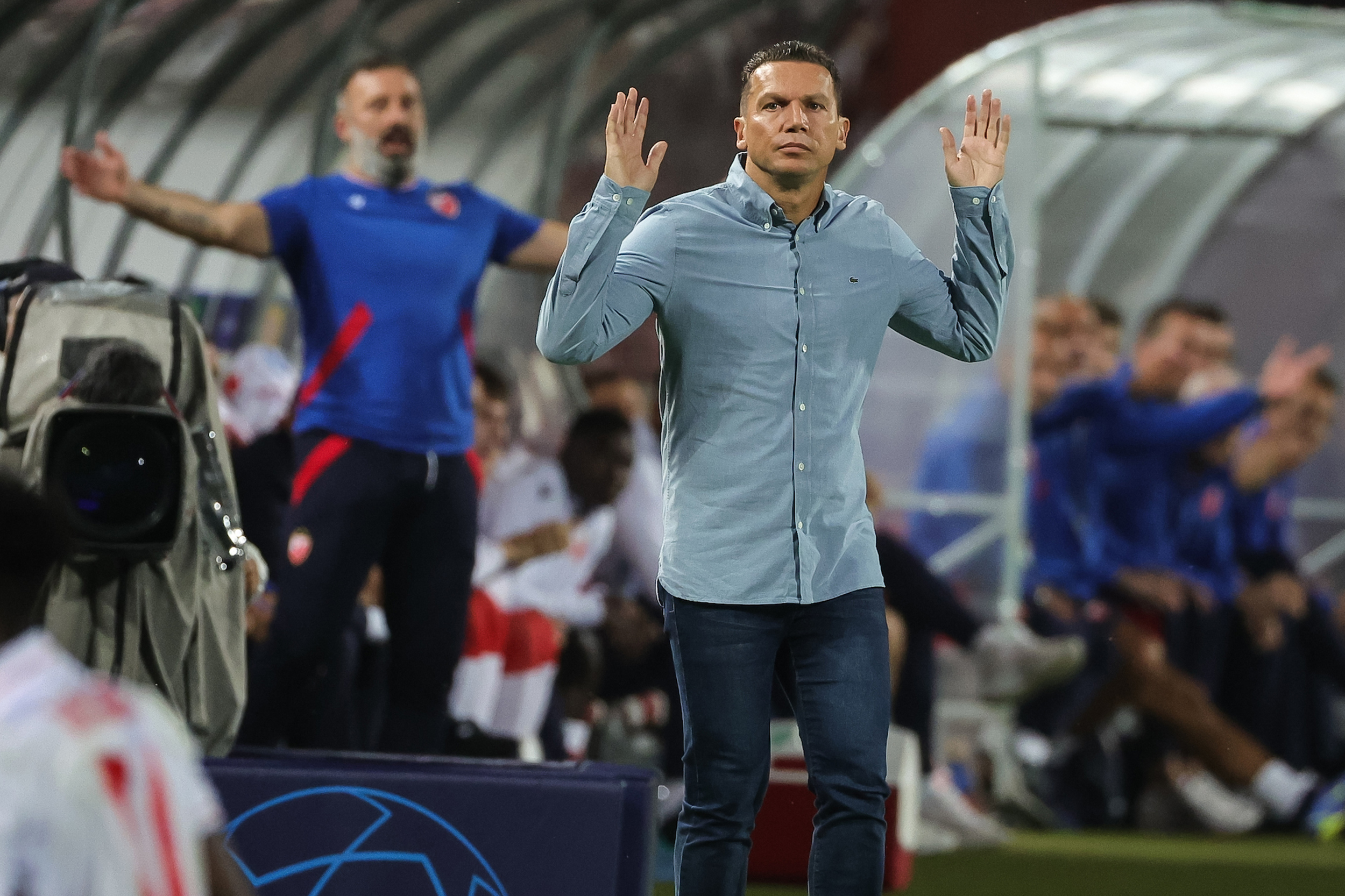 Crvena Zvezda v Maccabi Haifa - UEFA Champions League Play Off second leg match Season 2022/2023 on August 23, 2022 in Belgrade, Serbia. (Photo by Srdjan Stevanovic/Starsport.rs ©)