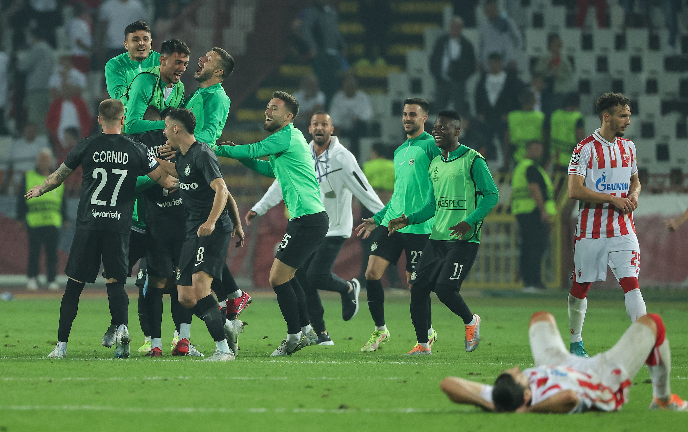 Crvena Zvezda v Maccabi Haifa - UEFA Champions League Play Off second leg match