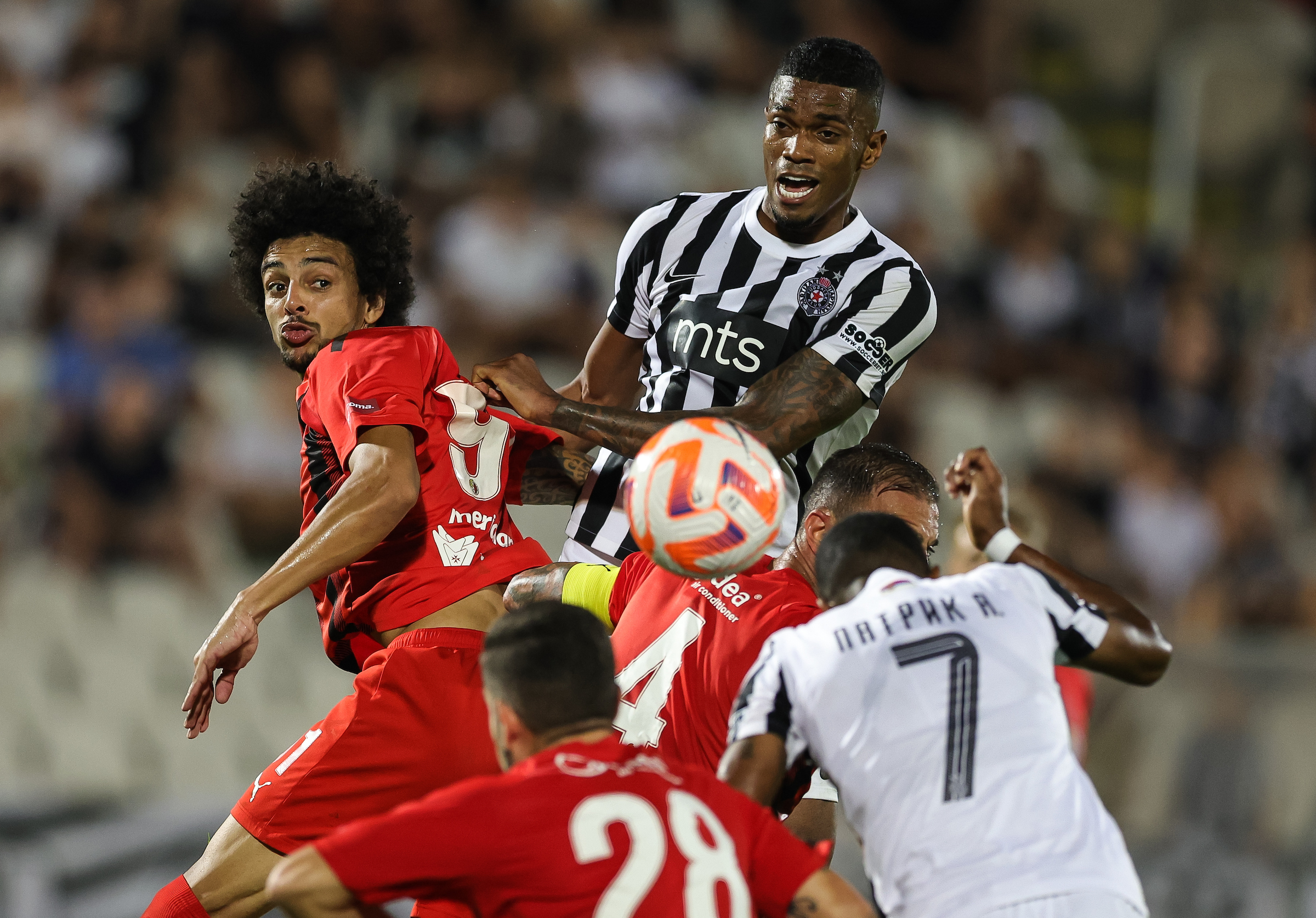 Partizan v Hamrun during the UEFA Conference League