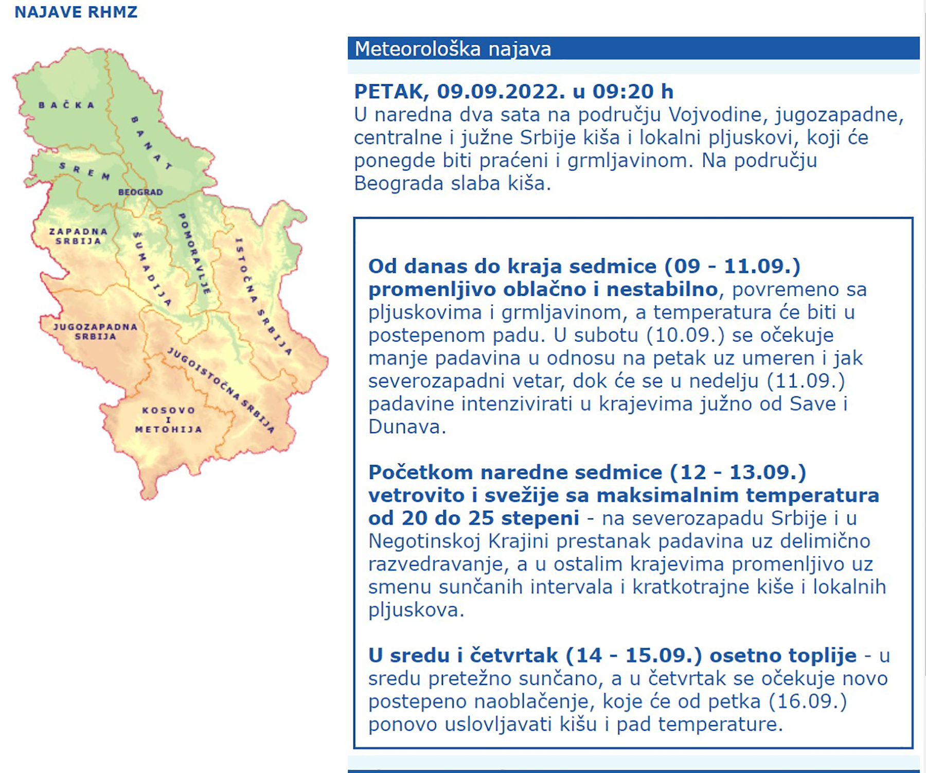 Meteorološka prognoza