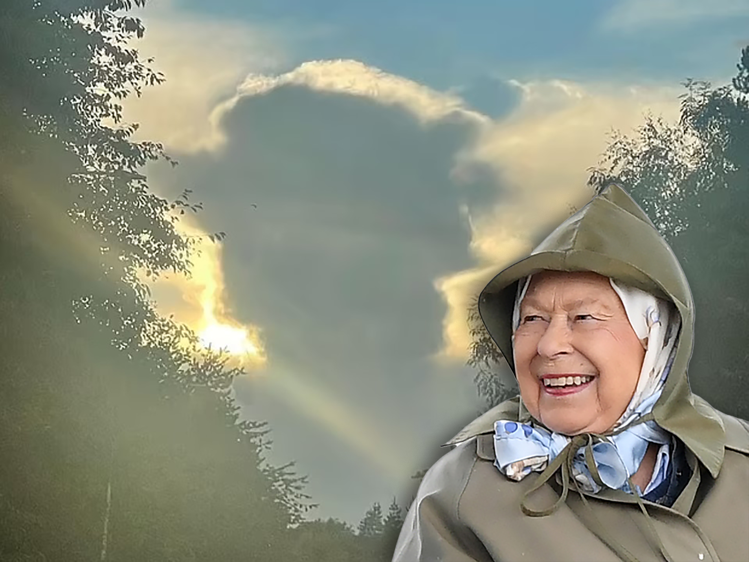 Kraljica Elizabeta, oblak kombo