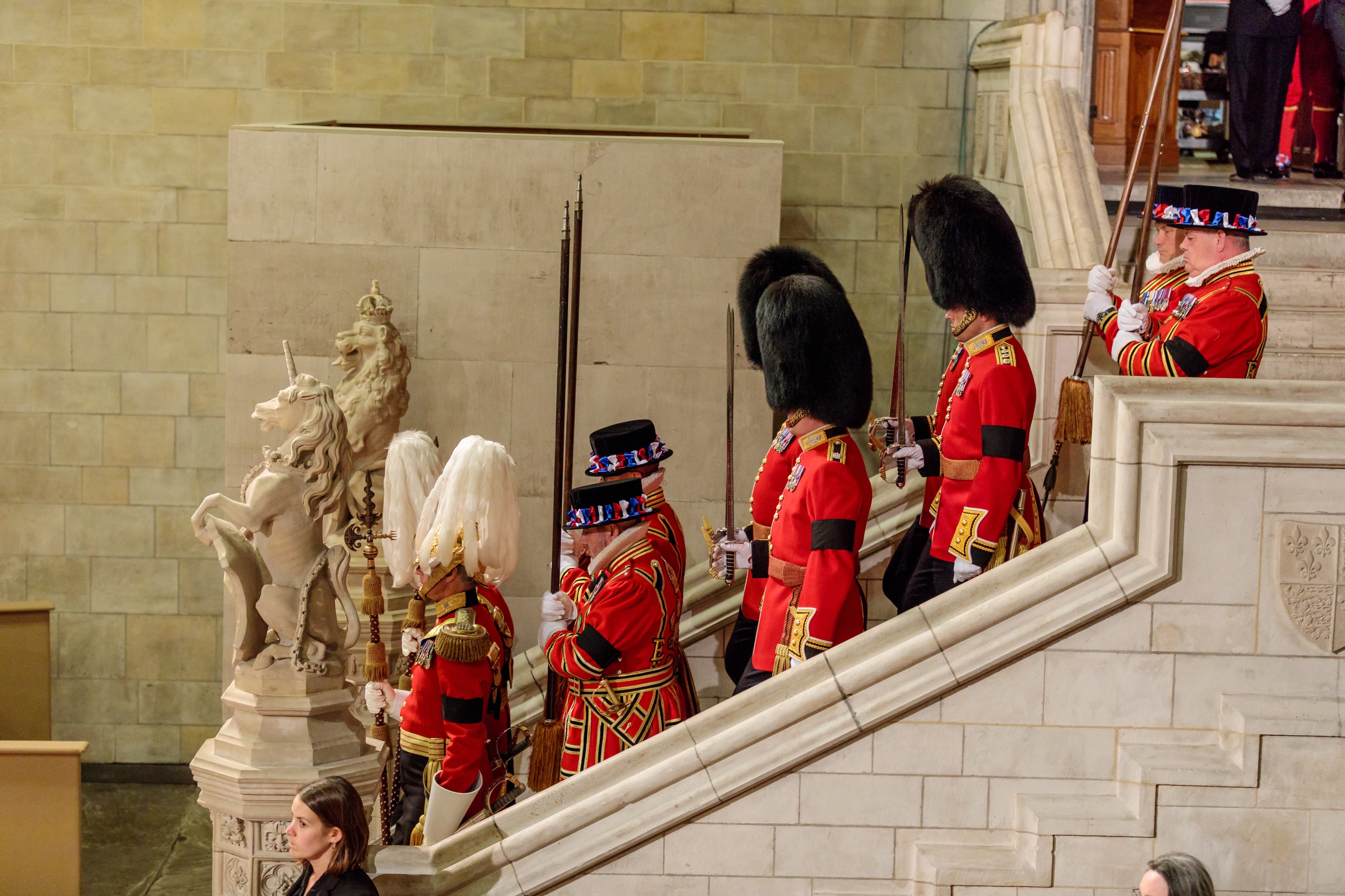 Her Majesty, Lying in State, Westminster Hall, London, UK