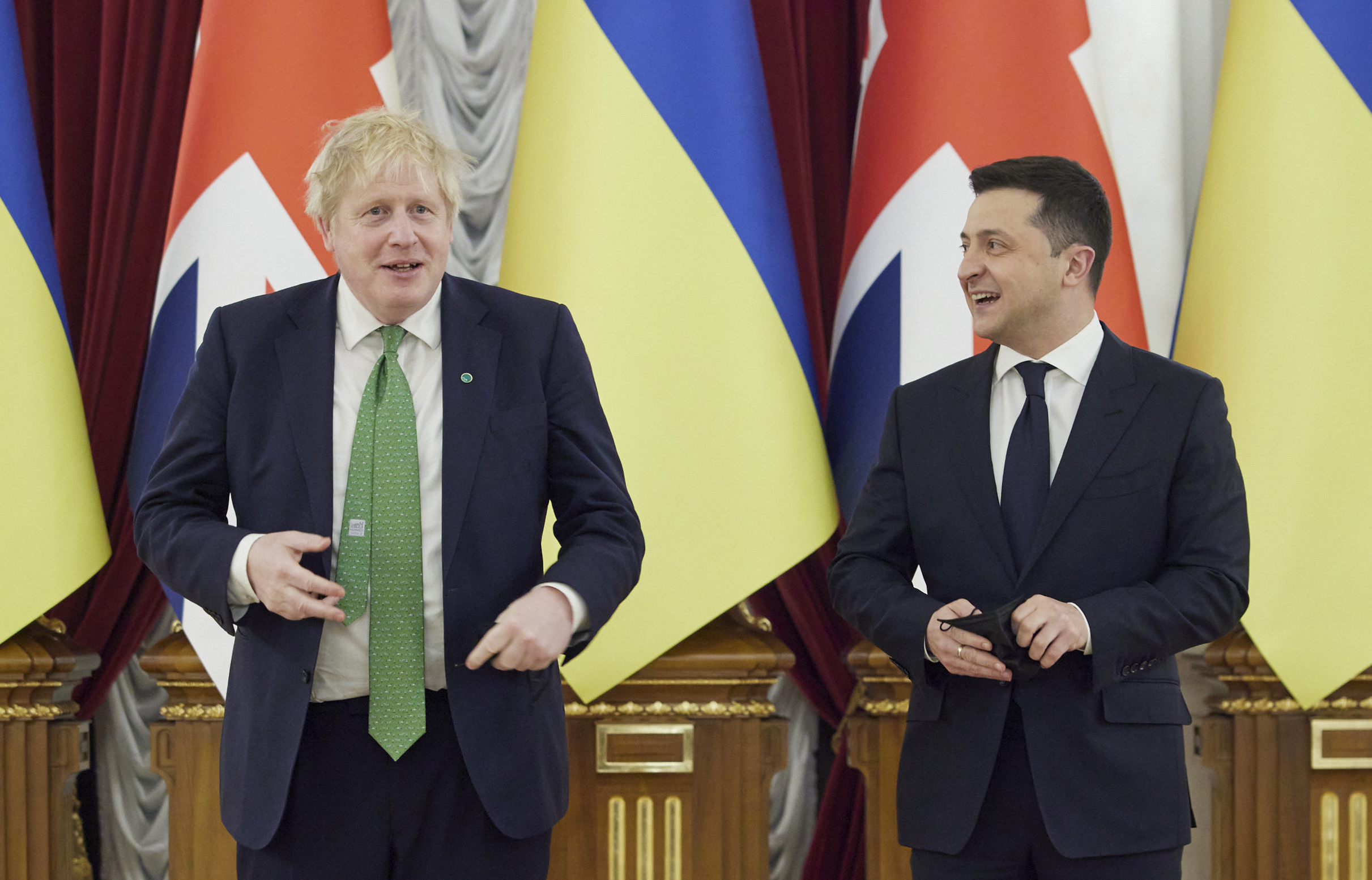 British Prime Minister Boris Johnson visit Ukraine