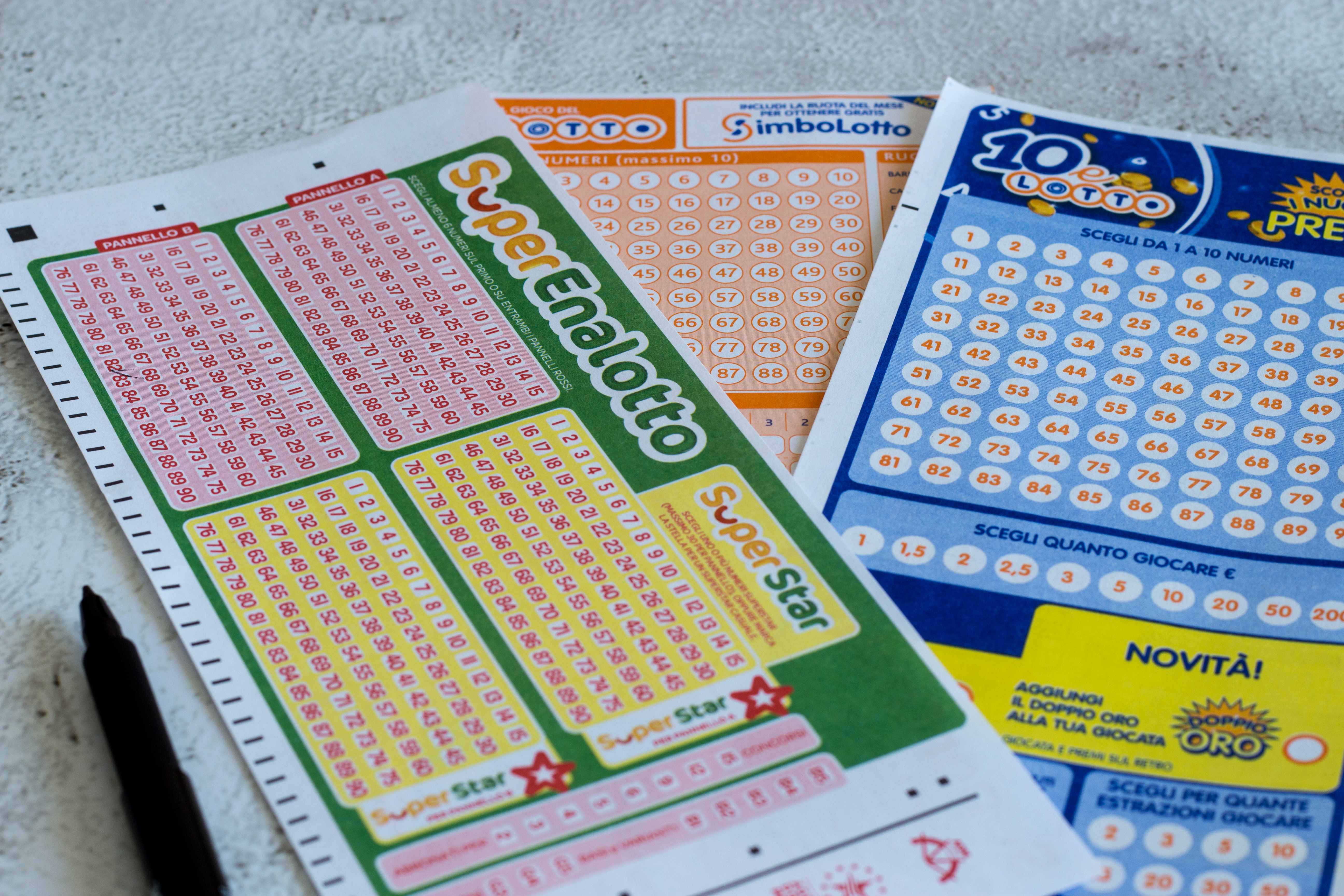 Benevento,,Italy,-,January,27,,2021:,Super,Enalotto,Coupons,And