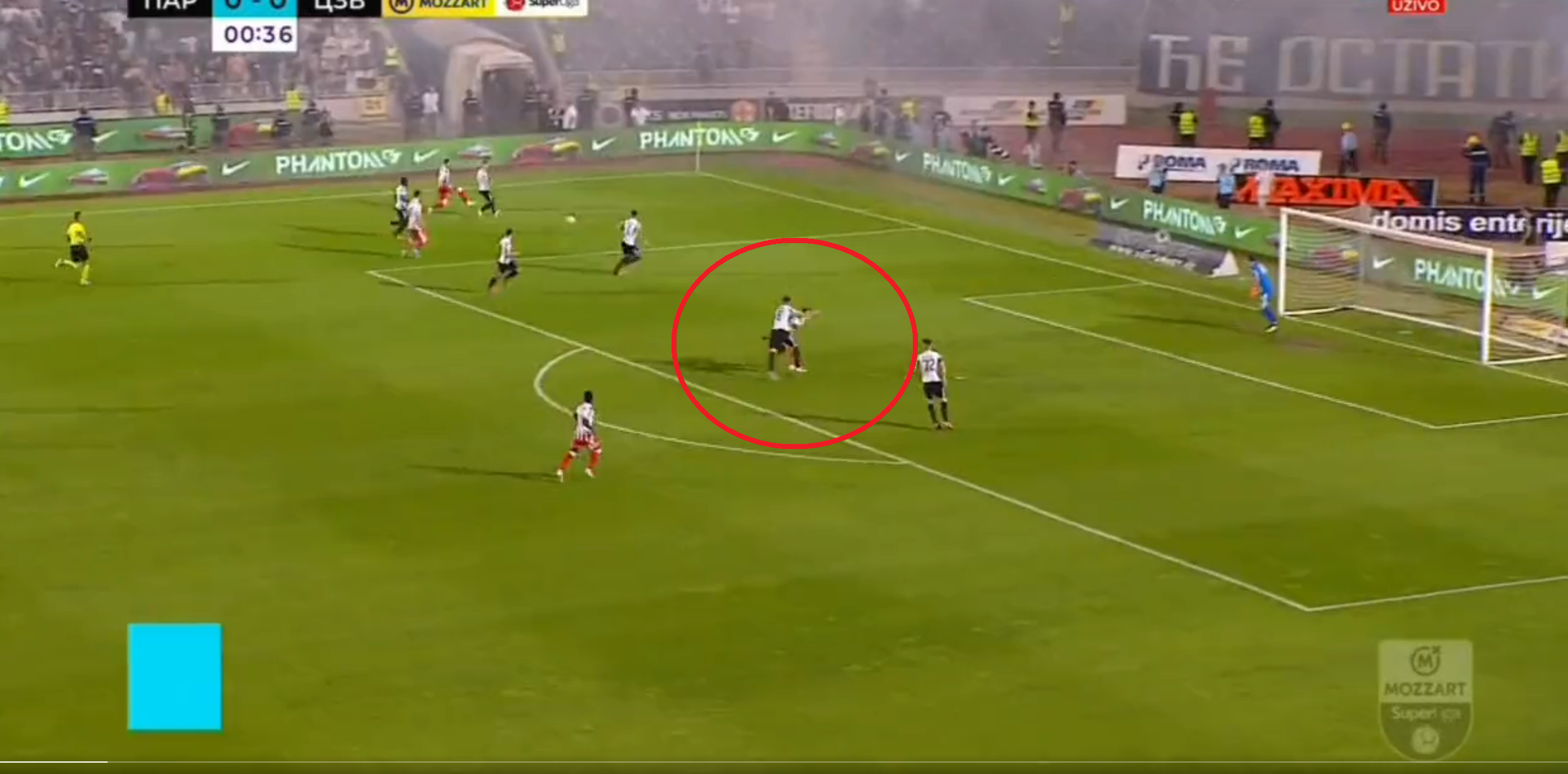 Zvezda Partizan sporni momenat