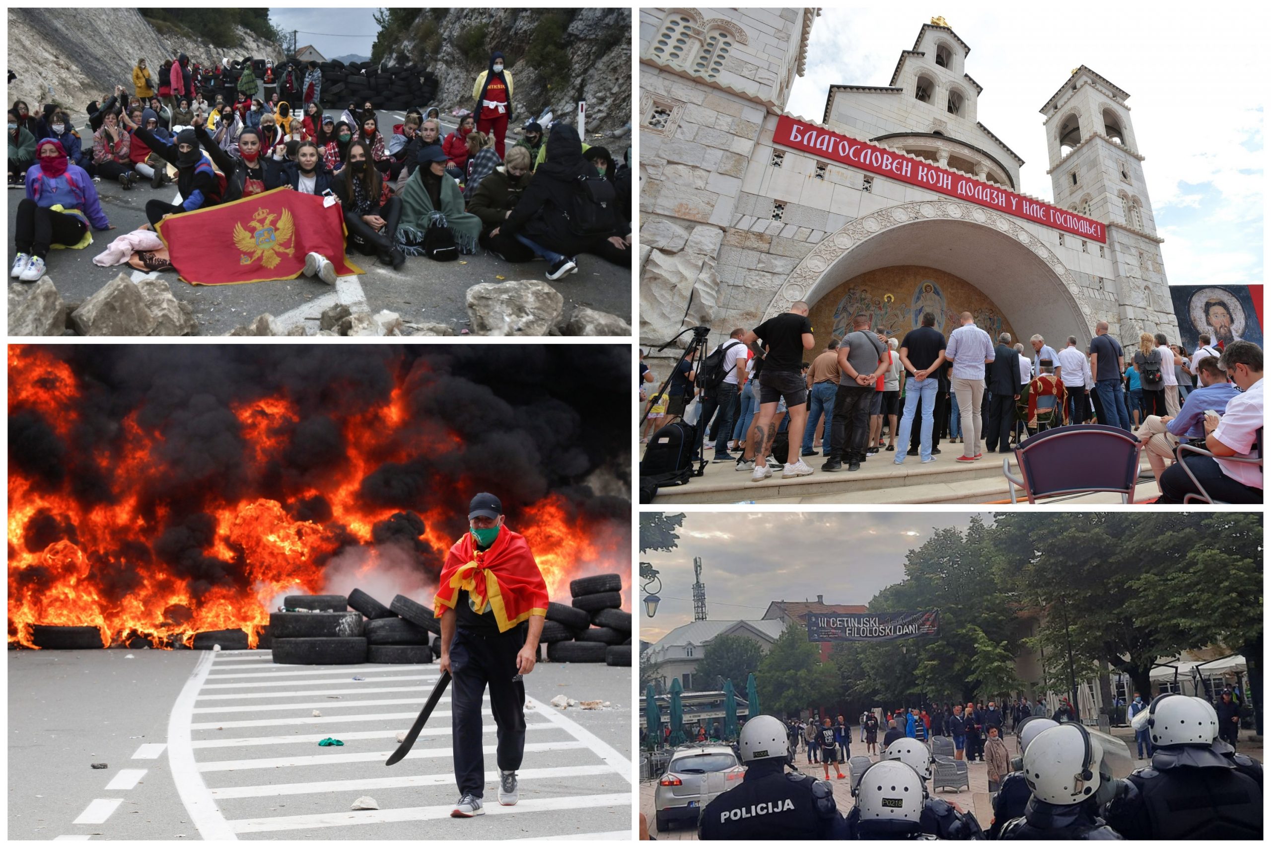 Crna Gora, Cetinje, Podgorica, ustoličenje mitropolita Joanikija Foto: REUTERS/Stevo Vasiljevic/TANJUG/ZORAN ZESTIC/AP Photo/Risto Bozovic/Vojislav Milovančević/Nova.rs