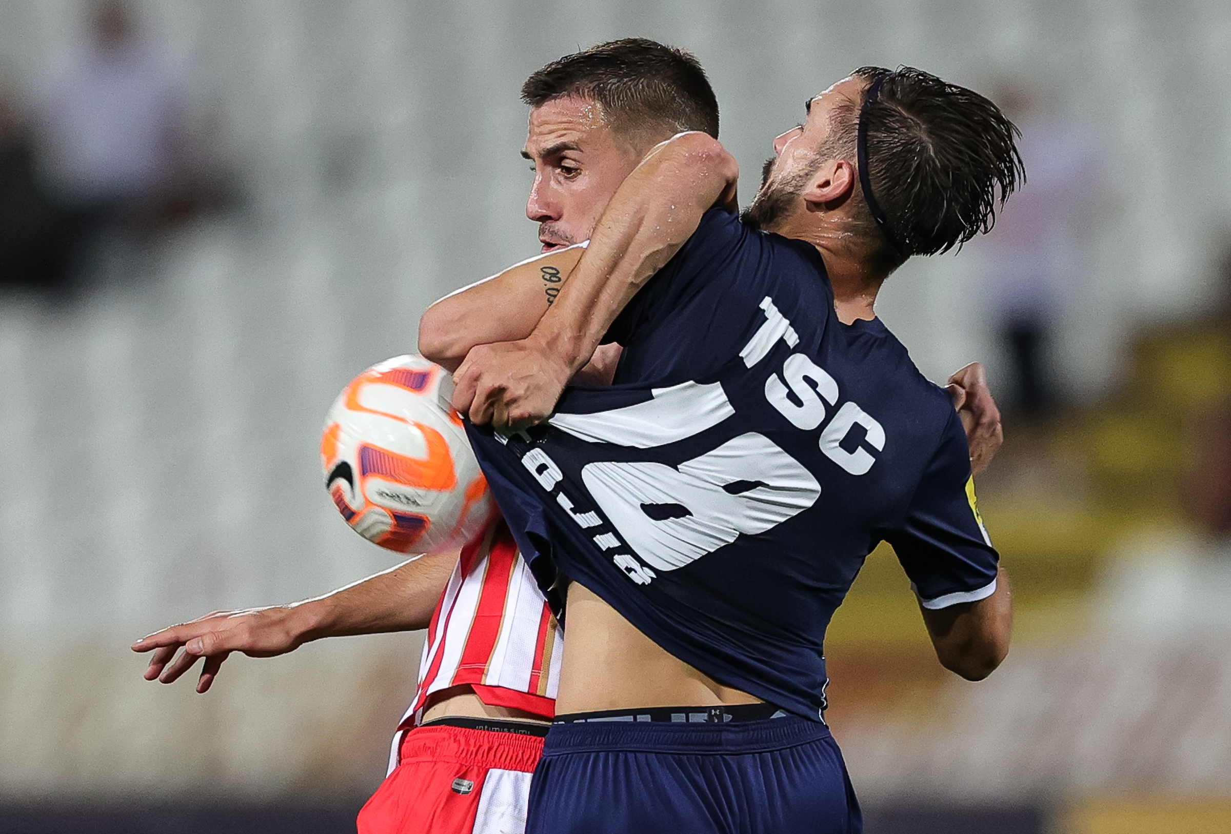 Crvena Zvezda v TSC, Mozzart Super Liga 2022/2023 at stadium Rajko Mitic on September 04, 2022 in Belgrade, Serbia. (Photo by Srdjan Stevanovic/Starsport.rs ©)