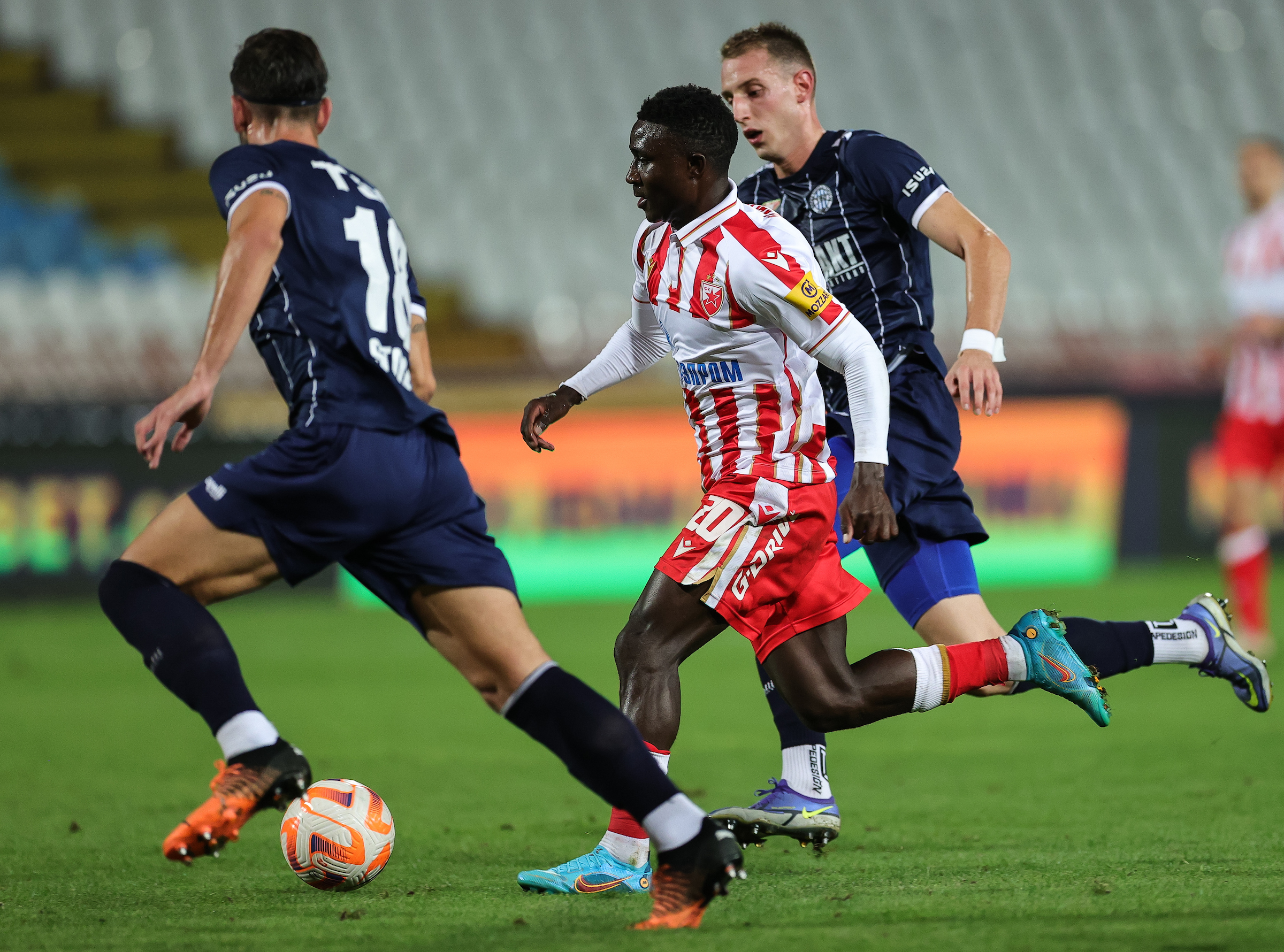 Crvena Zvezda v TSC, Mozzart Super Liga 2022/2023 at stadium Rajko Mitic on September 04, 2022 in Belgrade, Serbia. (Photo by Srdjan Stevanovic/Starsport.rs ©)