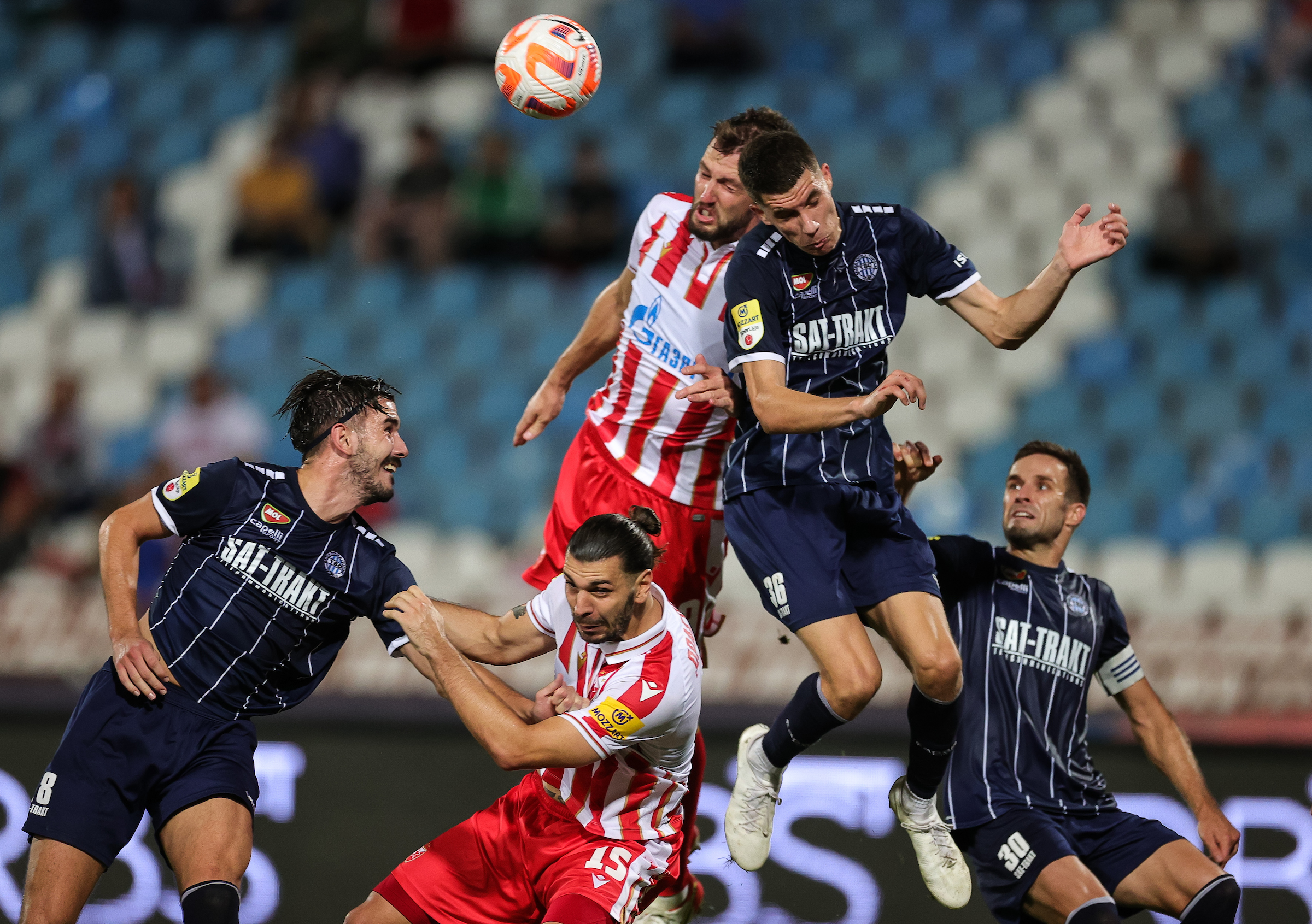 Crvena Zvezda v TSC, Mozzart Super Liga 2022/2023 at stadium Rajko Mitic on September 04, 2022 in Belgrade, Serbia. (Photo by Srdjan Stevanovic/Starsport.rs ©)