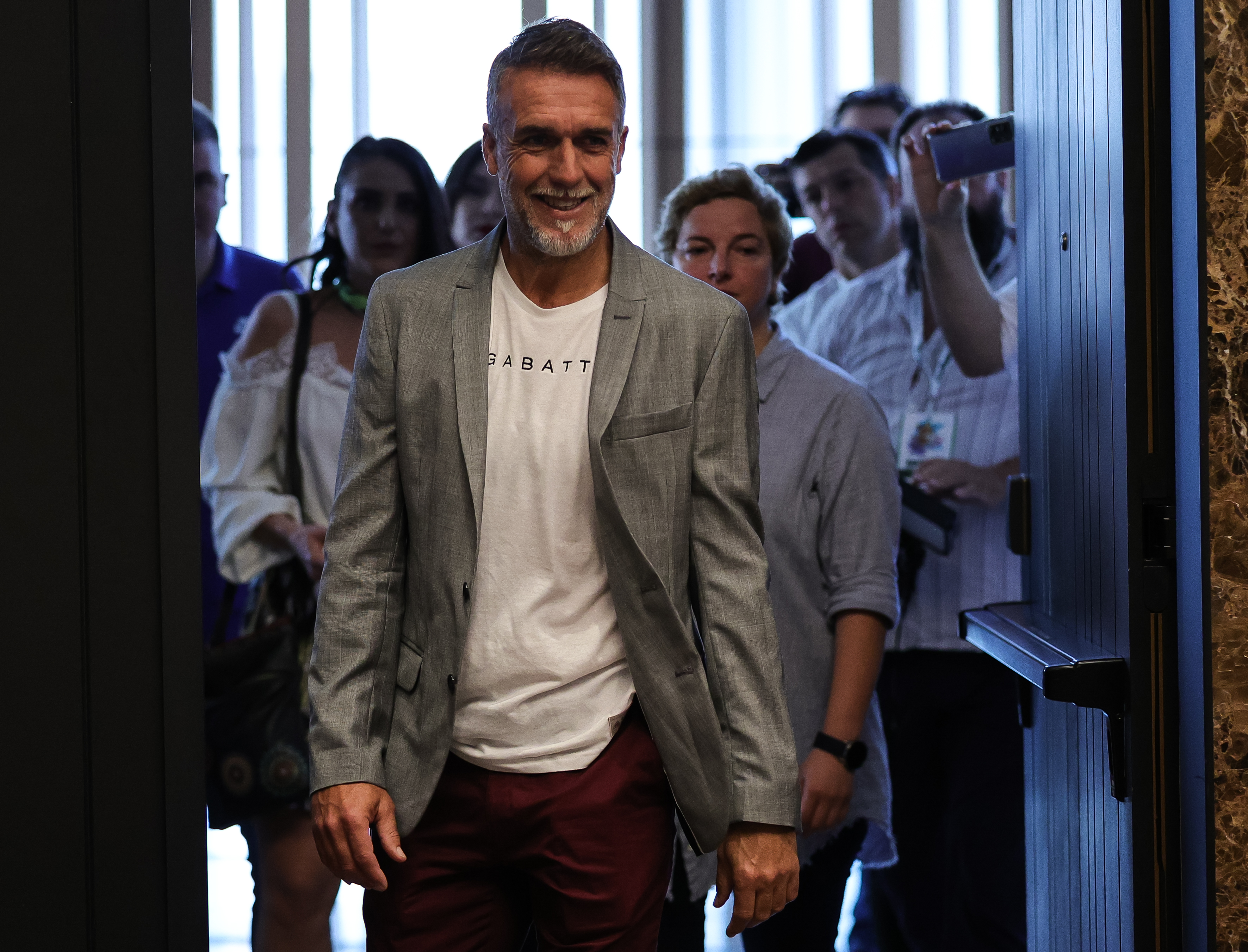 Gabriel Omar Batistuta at Hotel Hilton on September 06, 2022 in Belgrade, Serbia. (Photo by Srdjan Stevanovic/Starsport.rs ©)