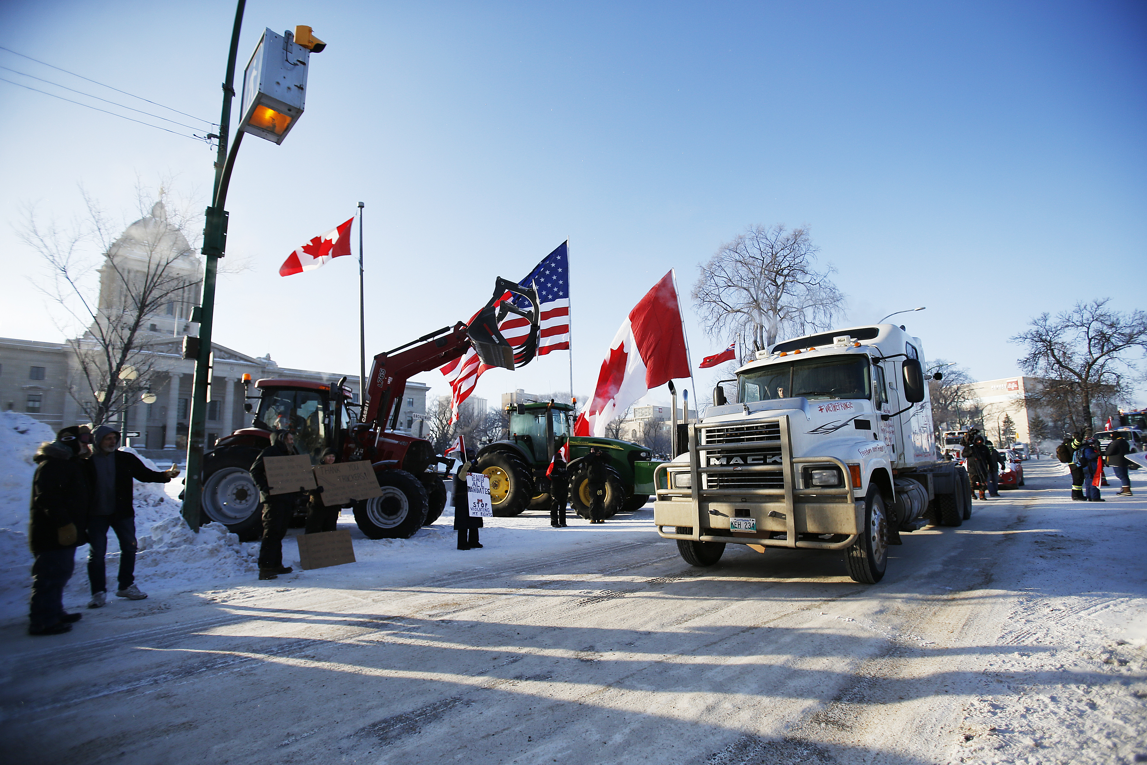 Virus Outbreak-Canada Protests