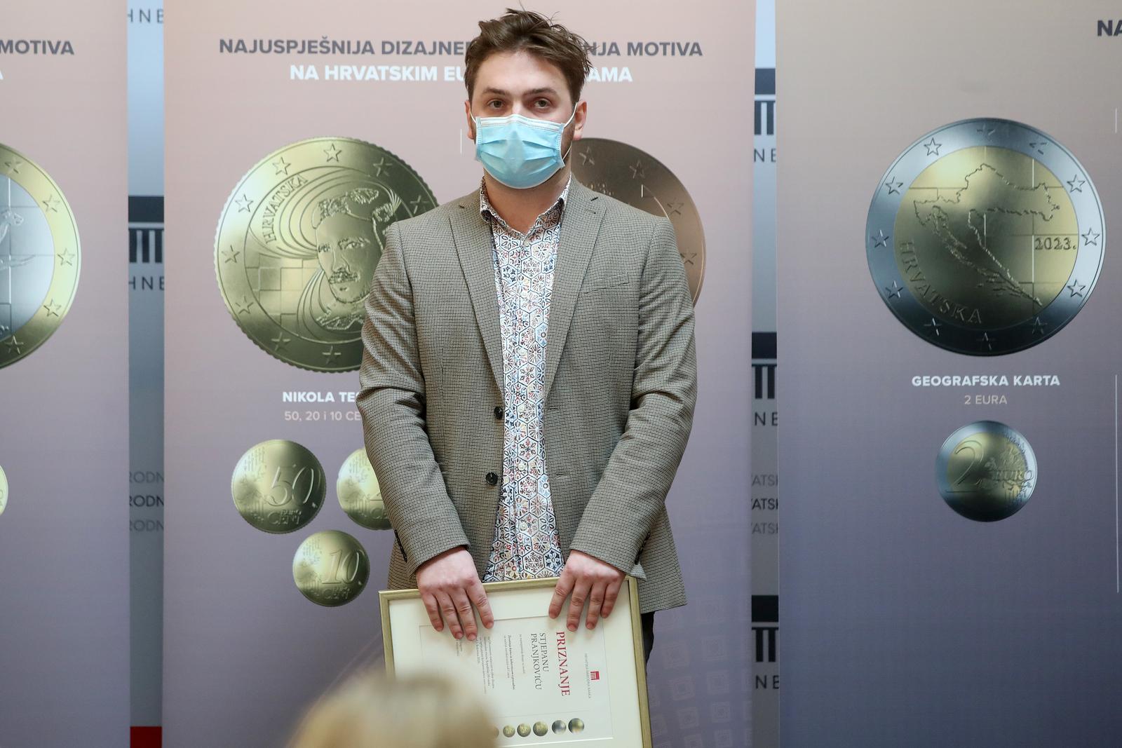 Zagreb: Boris Vujčić dodijelio nagrade autorima najuspješnijih dizajnerskih rješenja hrvatskih eurokovanica
