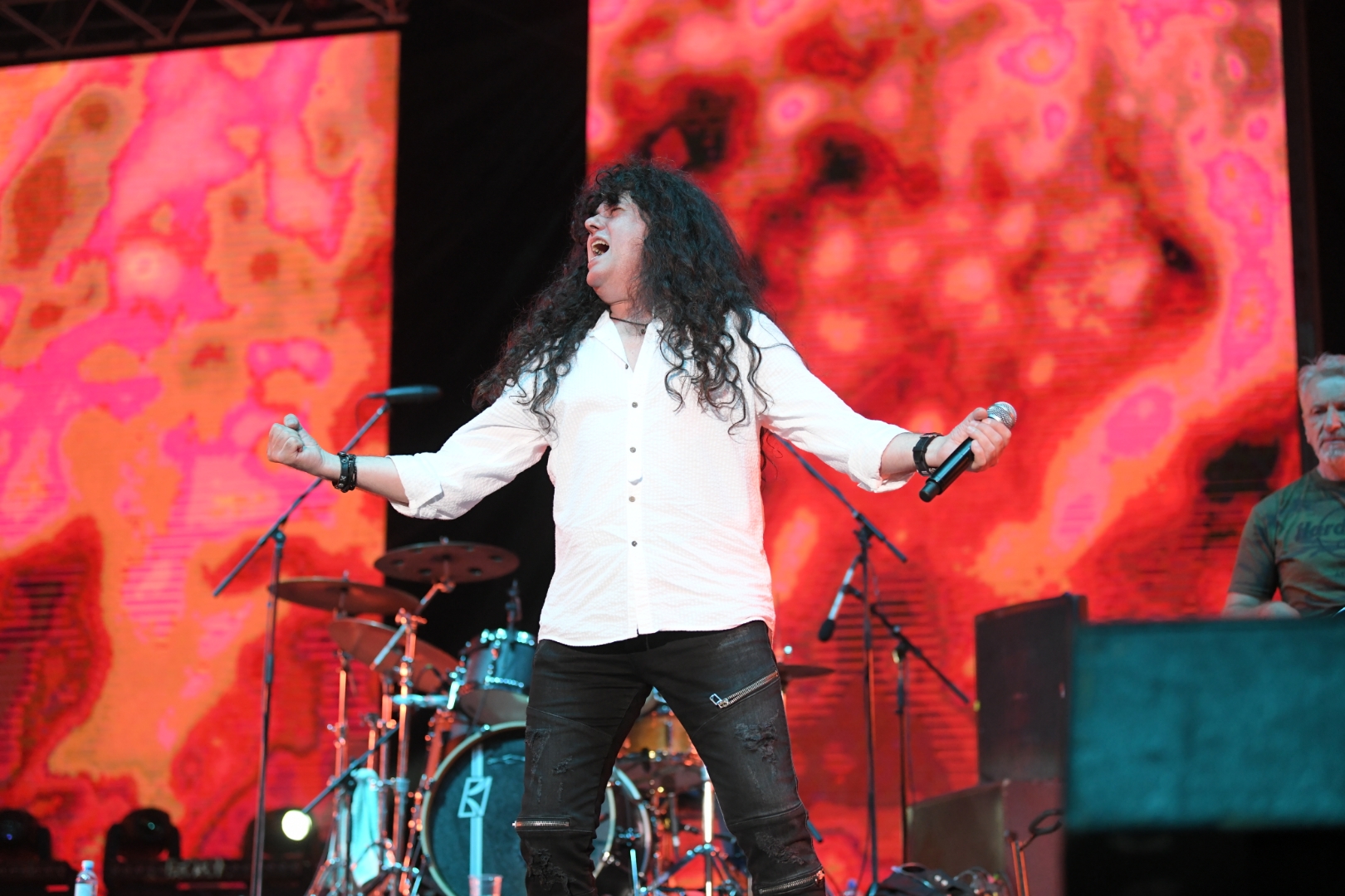 Beograd 19.08.2021. Goran Šepa, Gale Kerber, Kerber. Drugo veče Beogradskog Bir festa na Ušću, Ušće, Belgrade Beer Fest, Beogradski Bir Fest,  2021, Muzički festival Belgrade Beer fest 2021. Foto: Dragan Mujan/Nova.rs