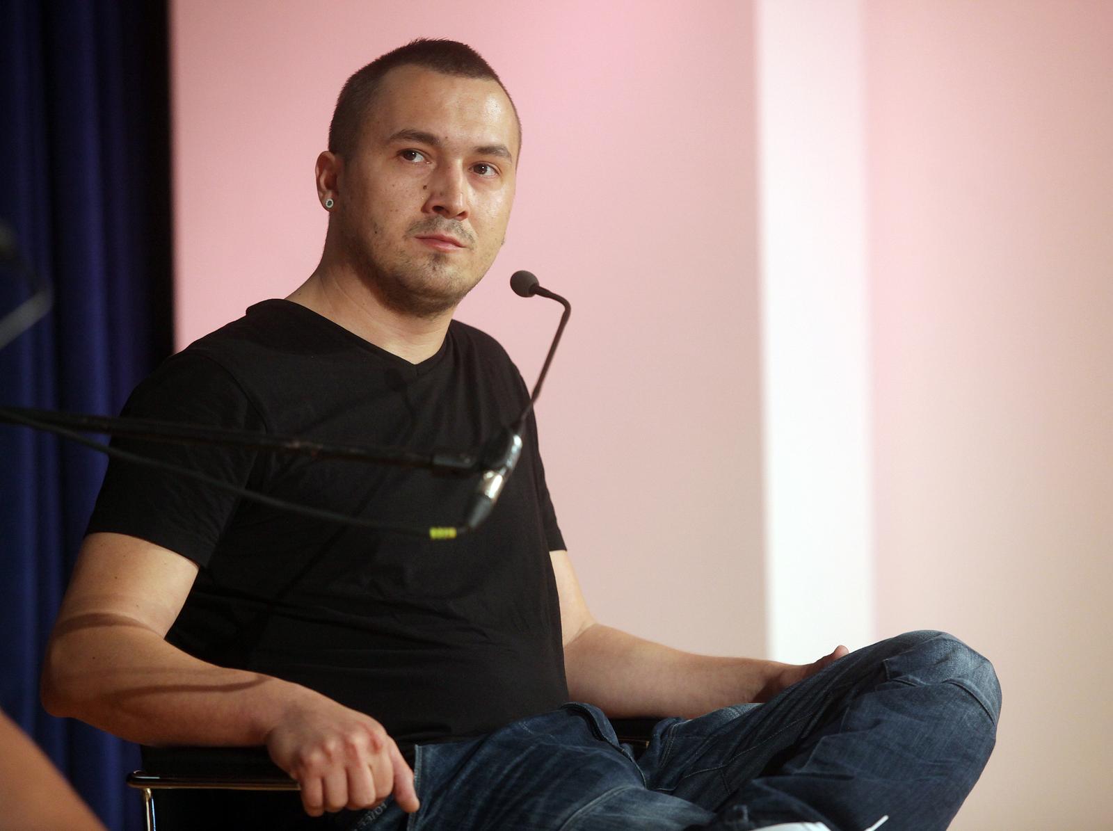 22.09.2012., Rovinj - Weekend media festival, predavanje, dvoboj print vs. internet,  Matija Babic, Index. hr, Hrvatska. Photo: Zarko Basic/PIXSELL