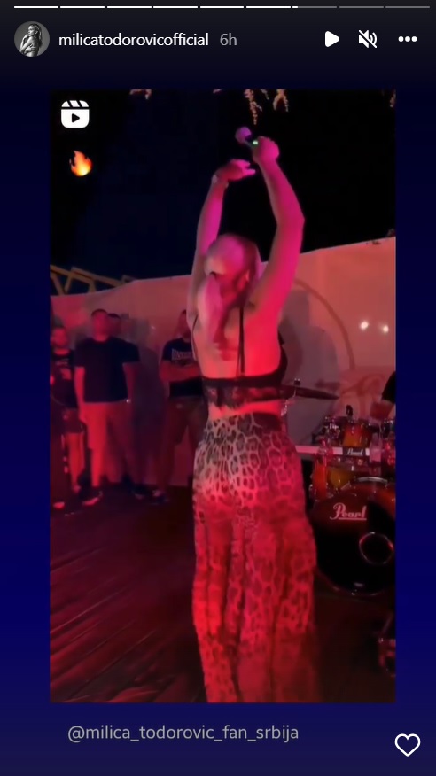 Milica Todorović Foto: Instagram/milicatodorovicofficial