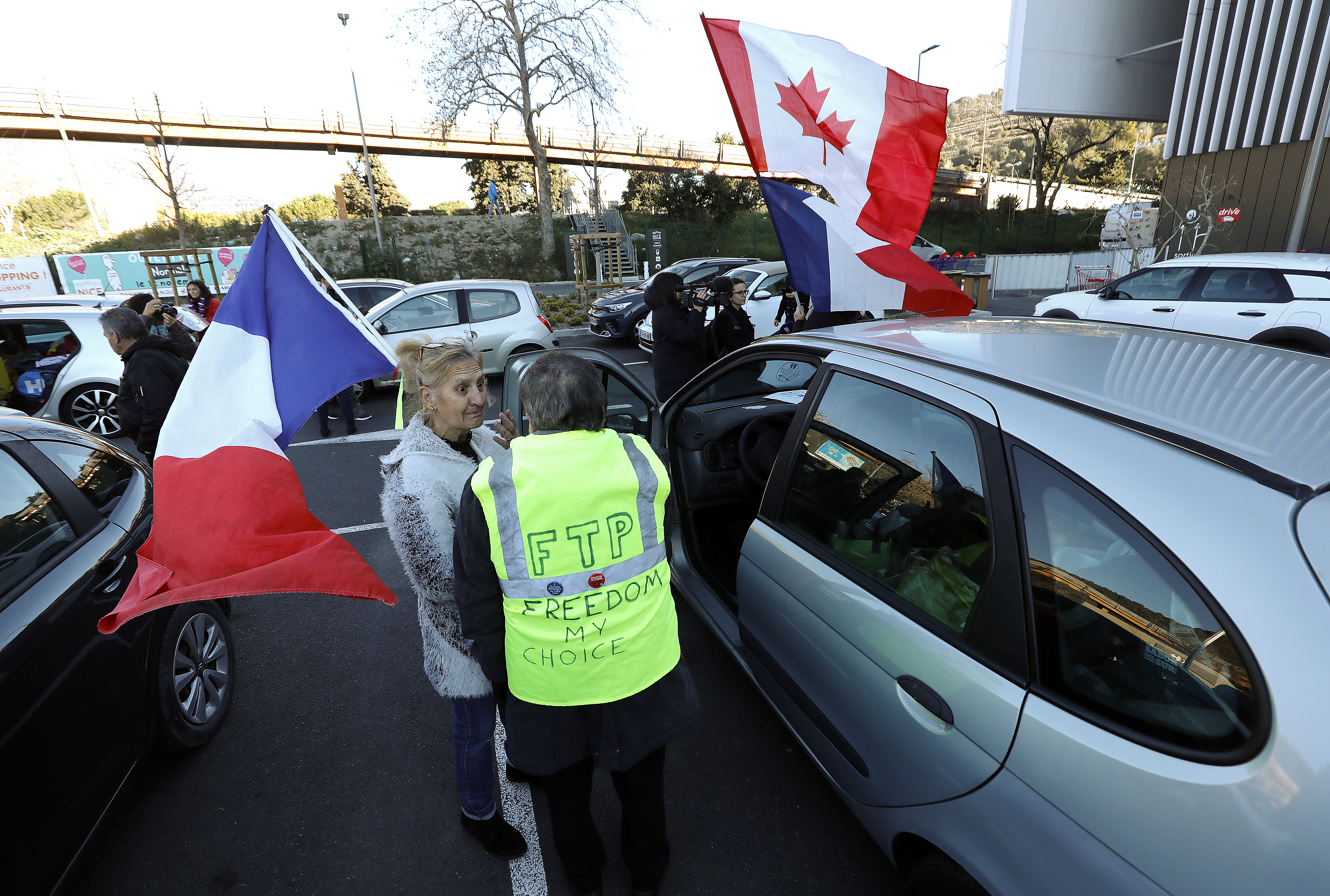 Freedom Convoy 2022 in Nice, France