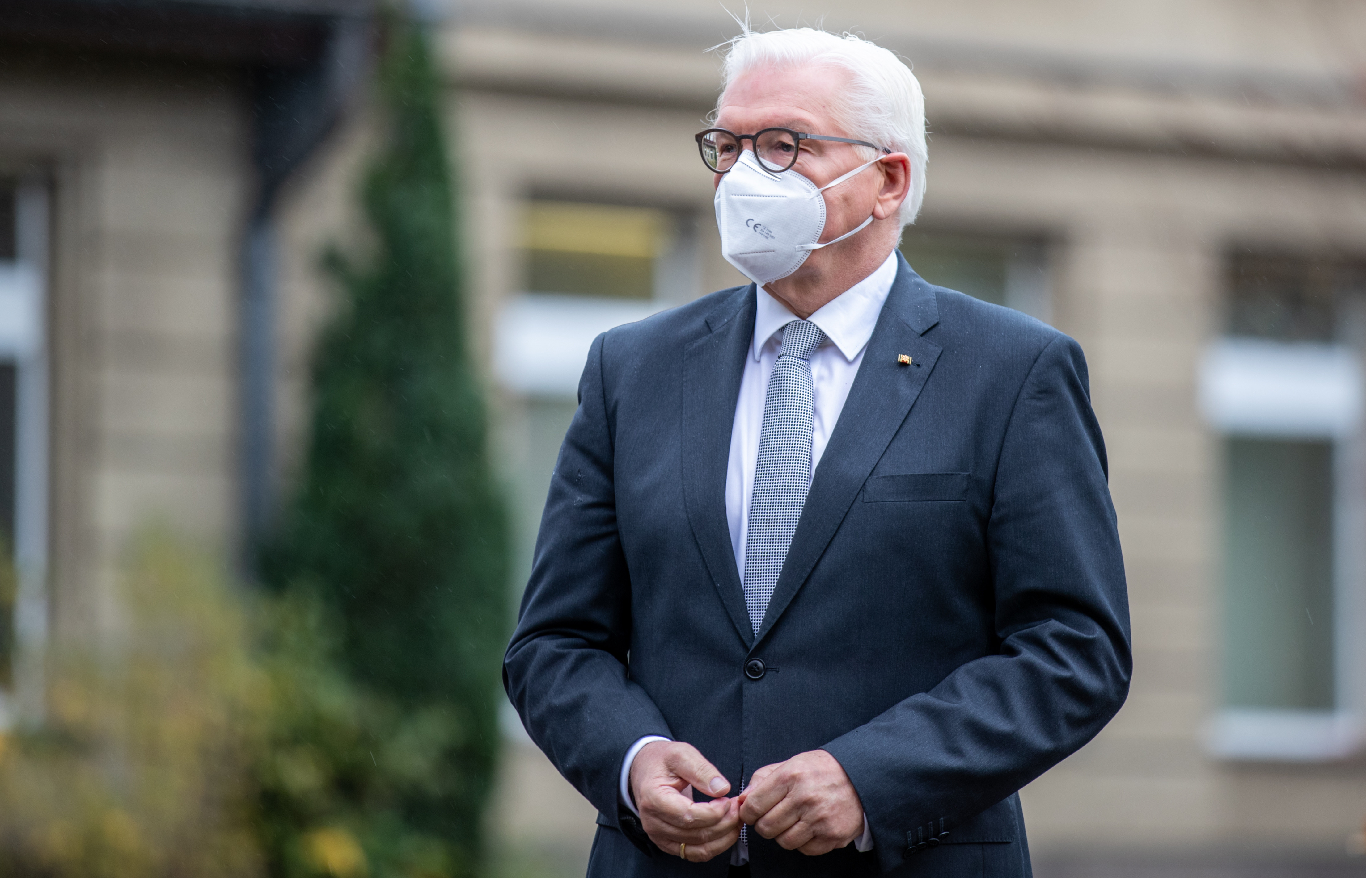 German President Frank-Walter Steinmeier visits Health department in Berlin