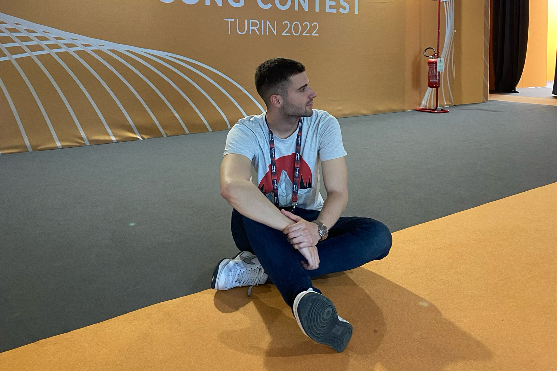 Torino 13.05.2022. Pero Jovović, novinar, kolumnista, evrovizija 2022,  Foto: Nova.rs