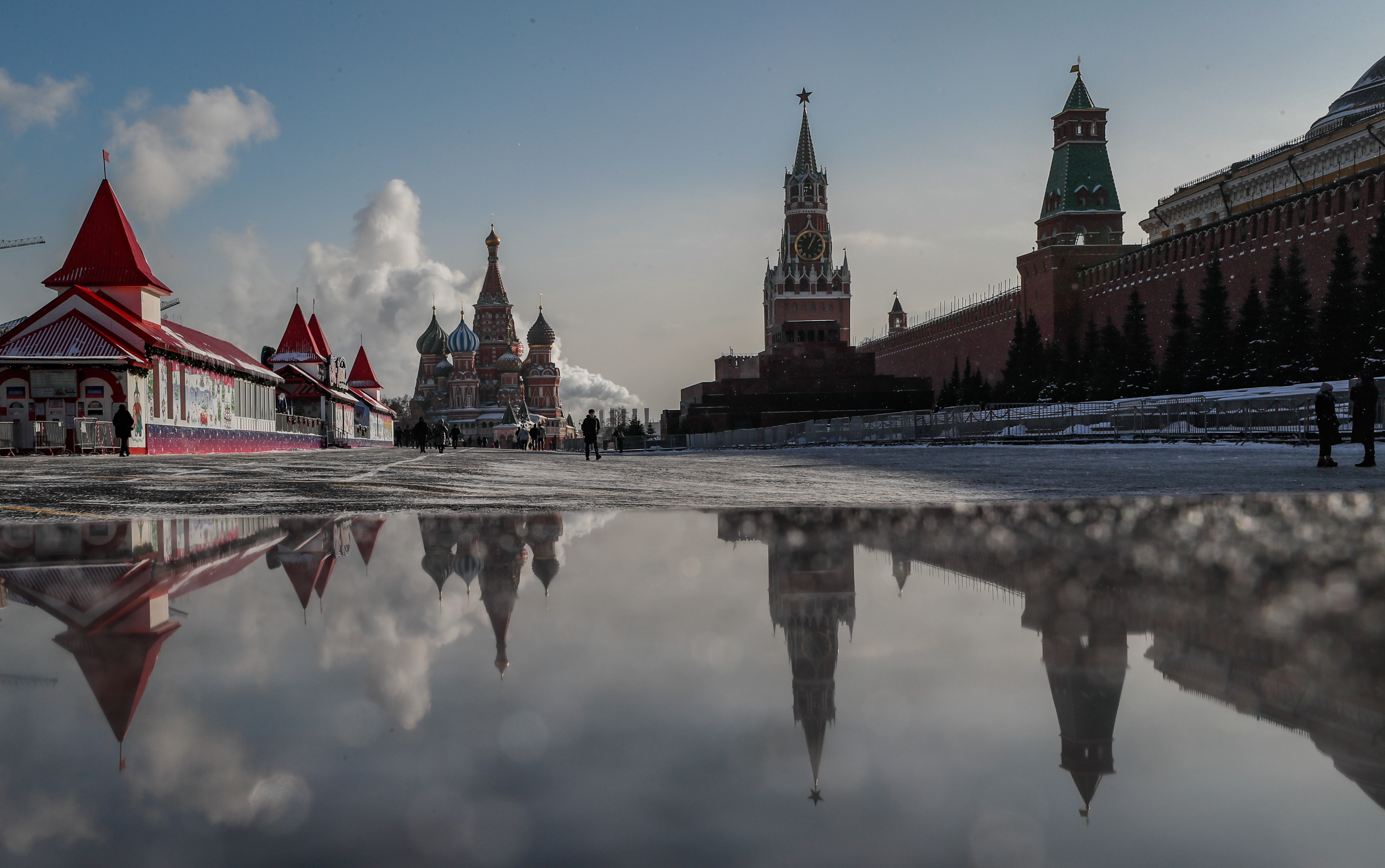 Cold weather in Moscow Rusija
