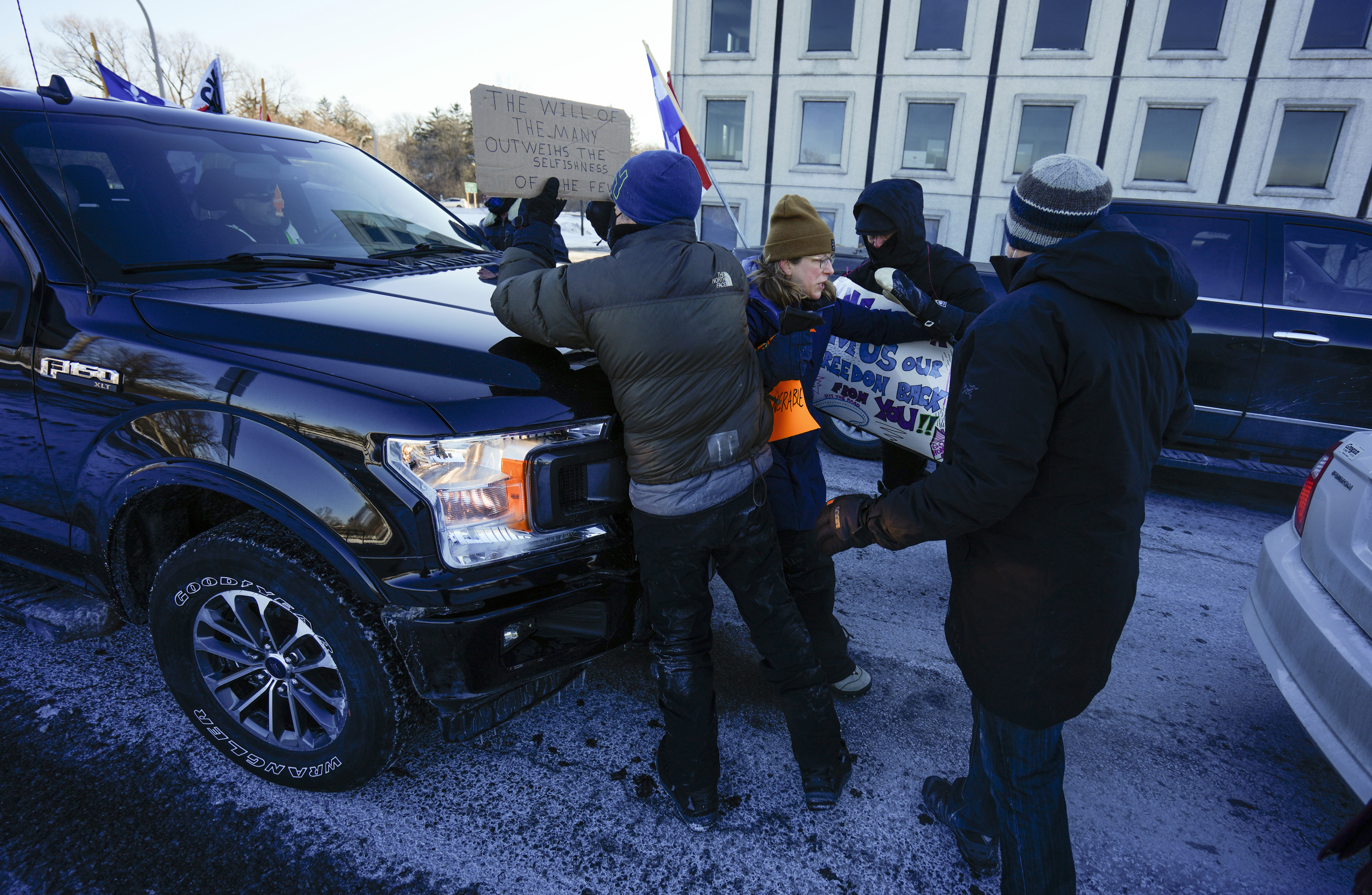 Virus Outbreak Canada Protests