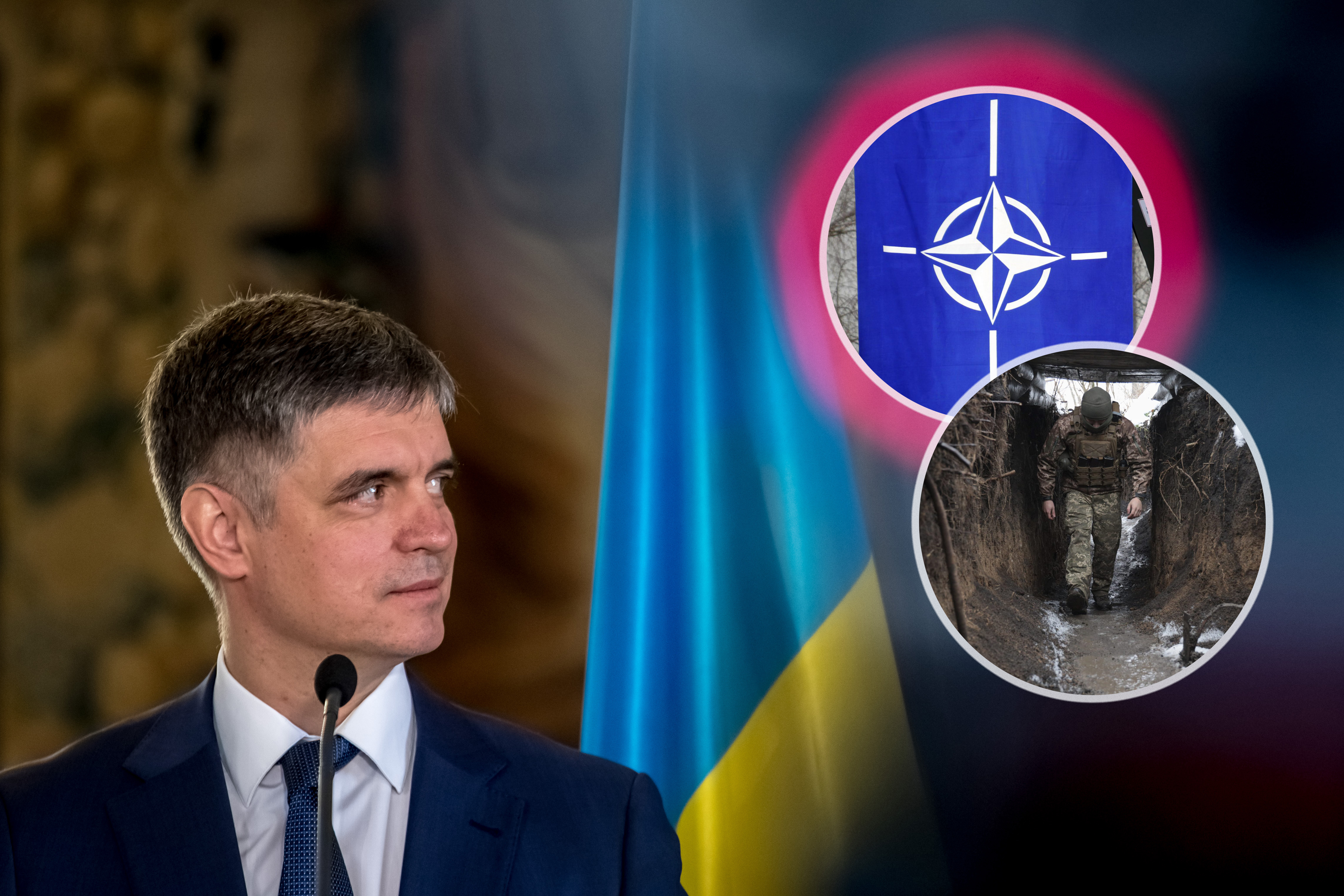 epa08191913 Ukraine's Foreign Minister Vadym Prystaiko attends a joint press conference following a meeting with Czech Foreign Minister Tomas Petricek at the Czernin Palace, in Prague, Czech Republic, 04 February 2020.  EPA-EFE/MARTIN DIVISEK