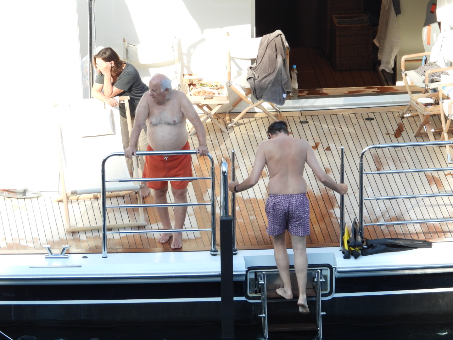 Amancio Ortega relaxing on his yacht.
05 Jul 2019,Image: 454734099, License: Rights-managed, Restrictions: World Rights, Model Release: no, Pictured: Amancio Ortega, Credit line: Oliver Palombi / MEGA / The Mega Agency / Profimedia