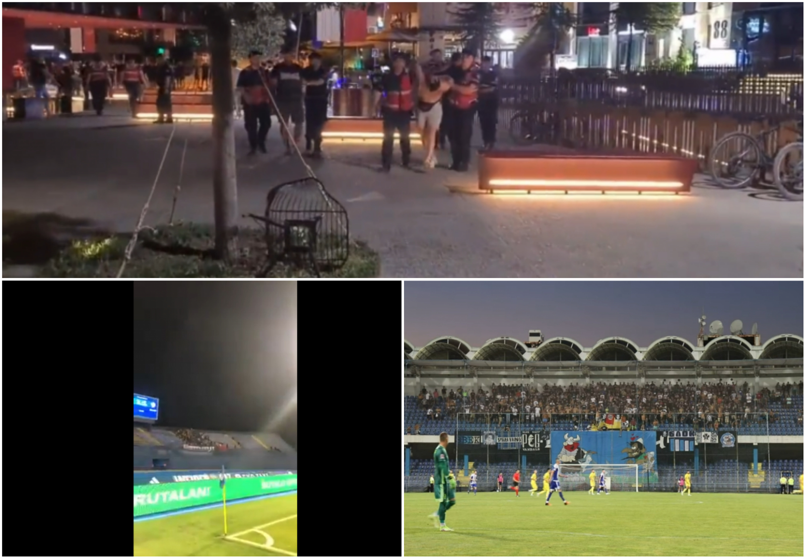 Foto: Youtube Varvari Podgorica; : Screenshot Twitter Florent; Screenshot Twitter Supporters liga