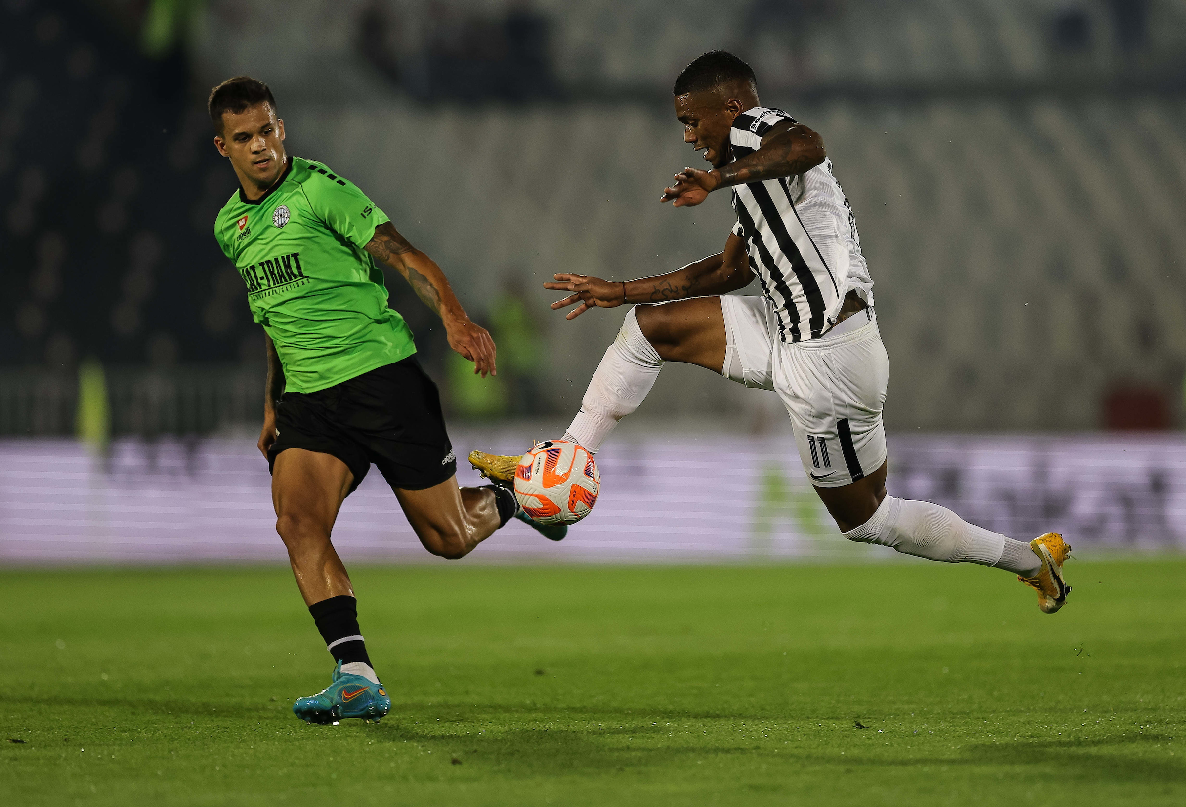 Partizan v TSC Backa Topola, Mozzart Super Liga 2022/2023 on July 23, 2022 in Belgrade, Serbia. (Photo by Srdjan Stevanovic/Starsport.rs ©)