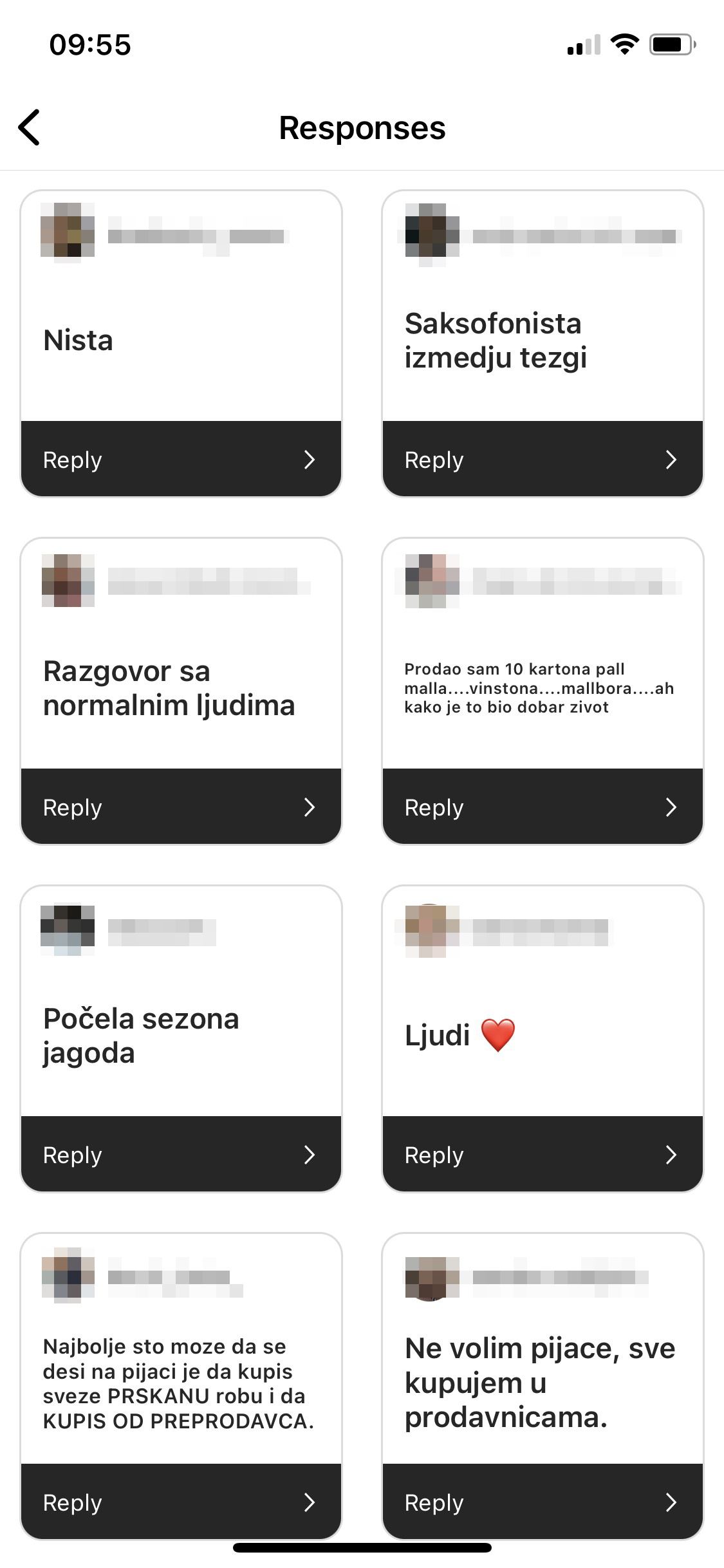 anketa, odgovori, Šta je najbolje što vam se desilo na pijaci?