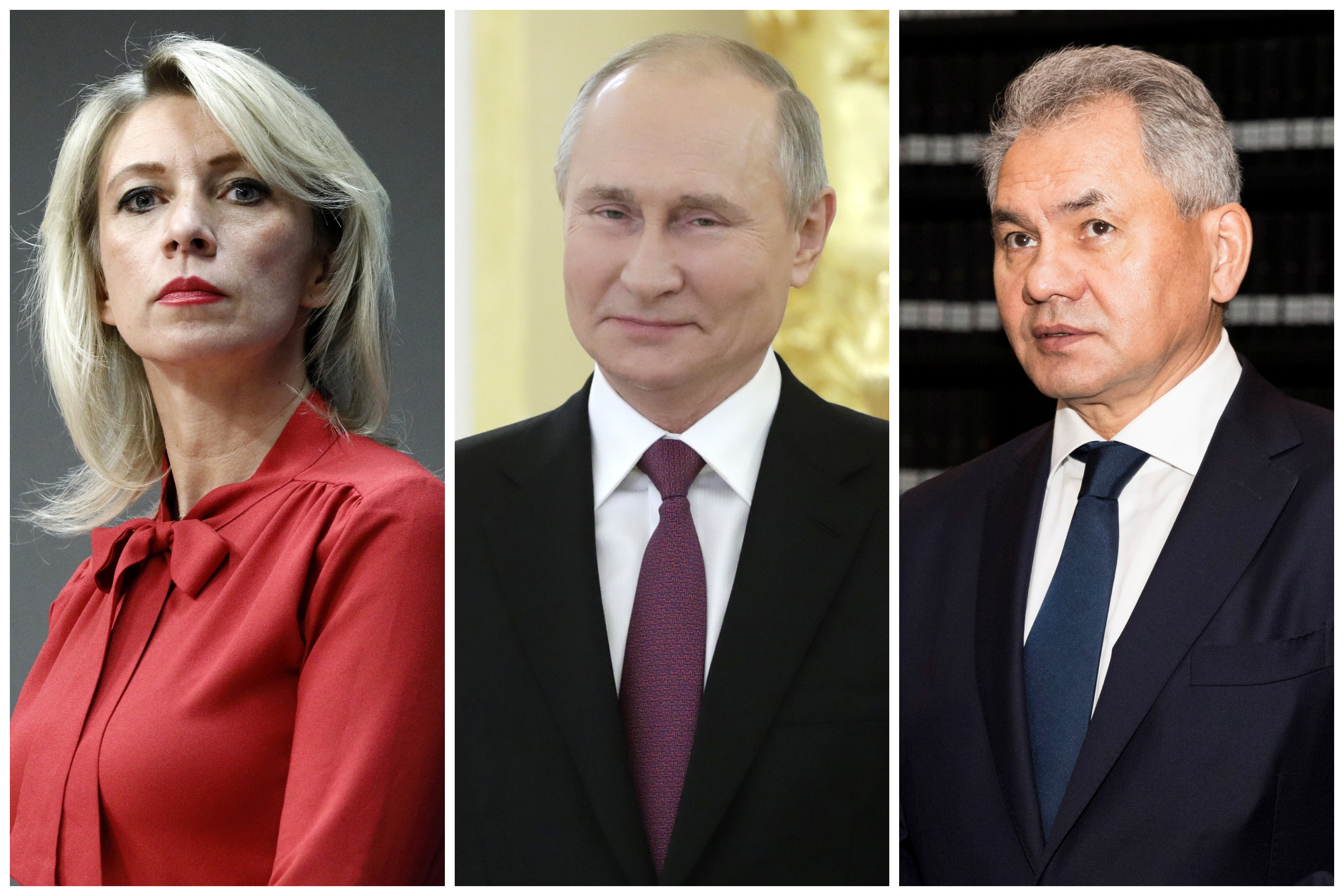 Može li trombo Sergey Shoygu, u sredini putin, desno Maria Zakharova