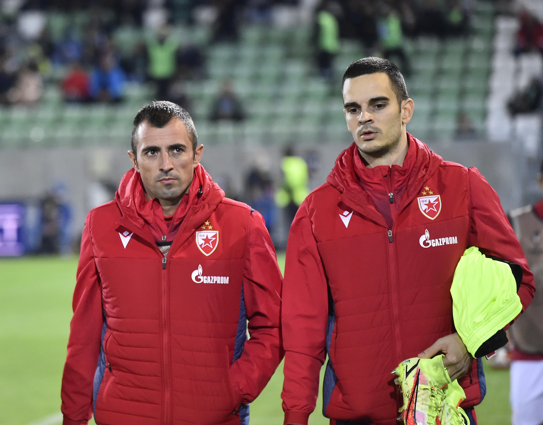 Nenad Krsticic Milos Gordic Ludogotec - Crvena Zvezda UEFA Europa League 30.9.2021. foto: Nikola Mitic/STARSPORT