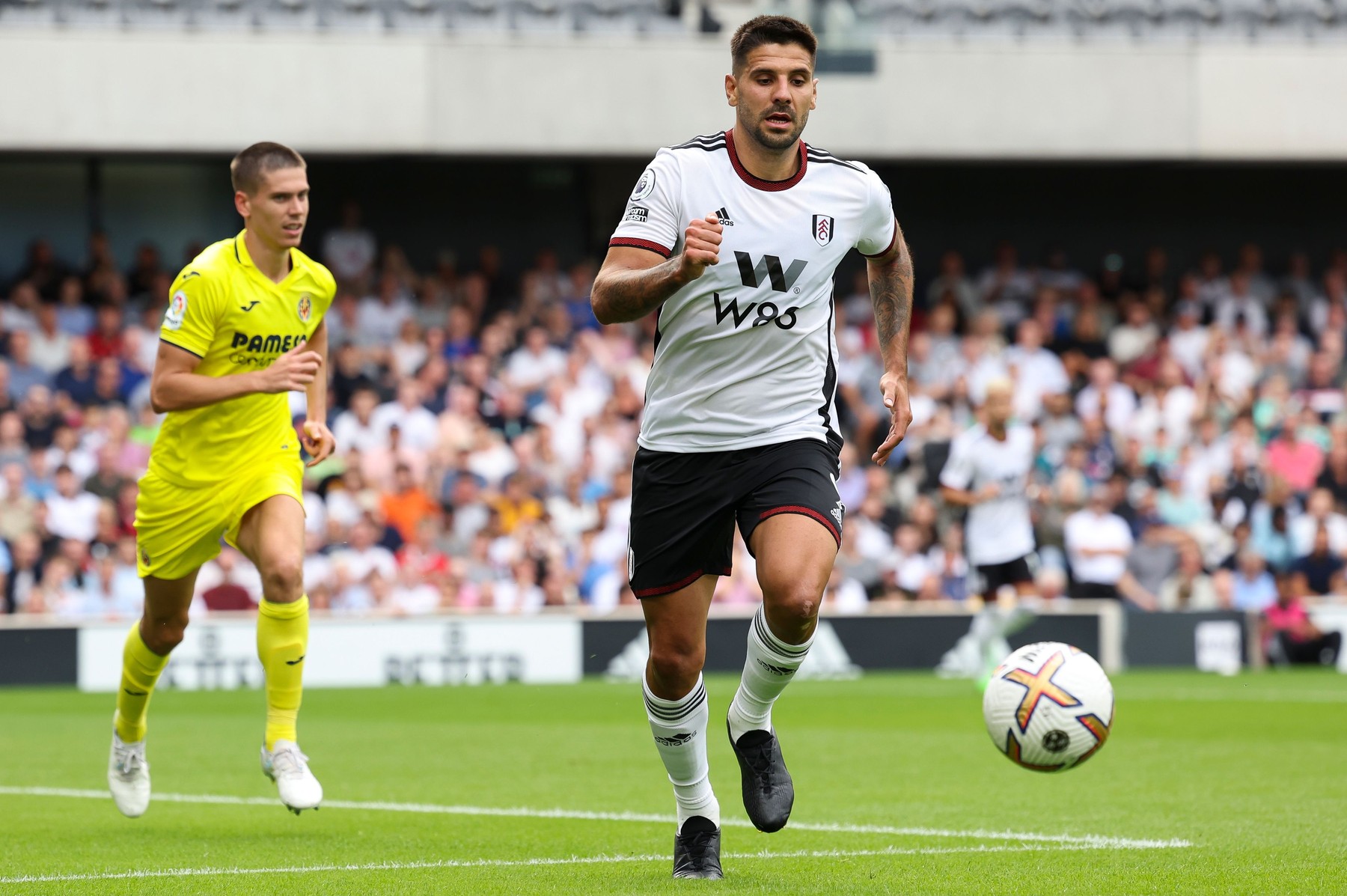 Fulham v Villarreal, Friendly, Football, Craven Cottage, London, UK - 31 Jul 2022