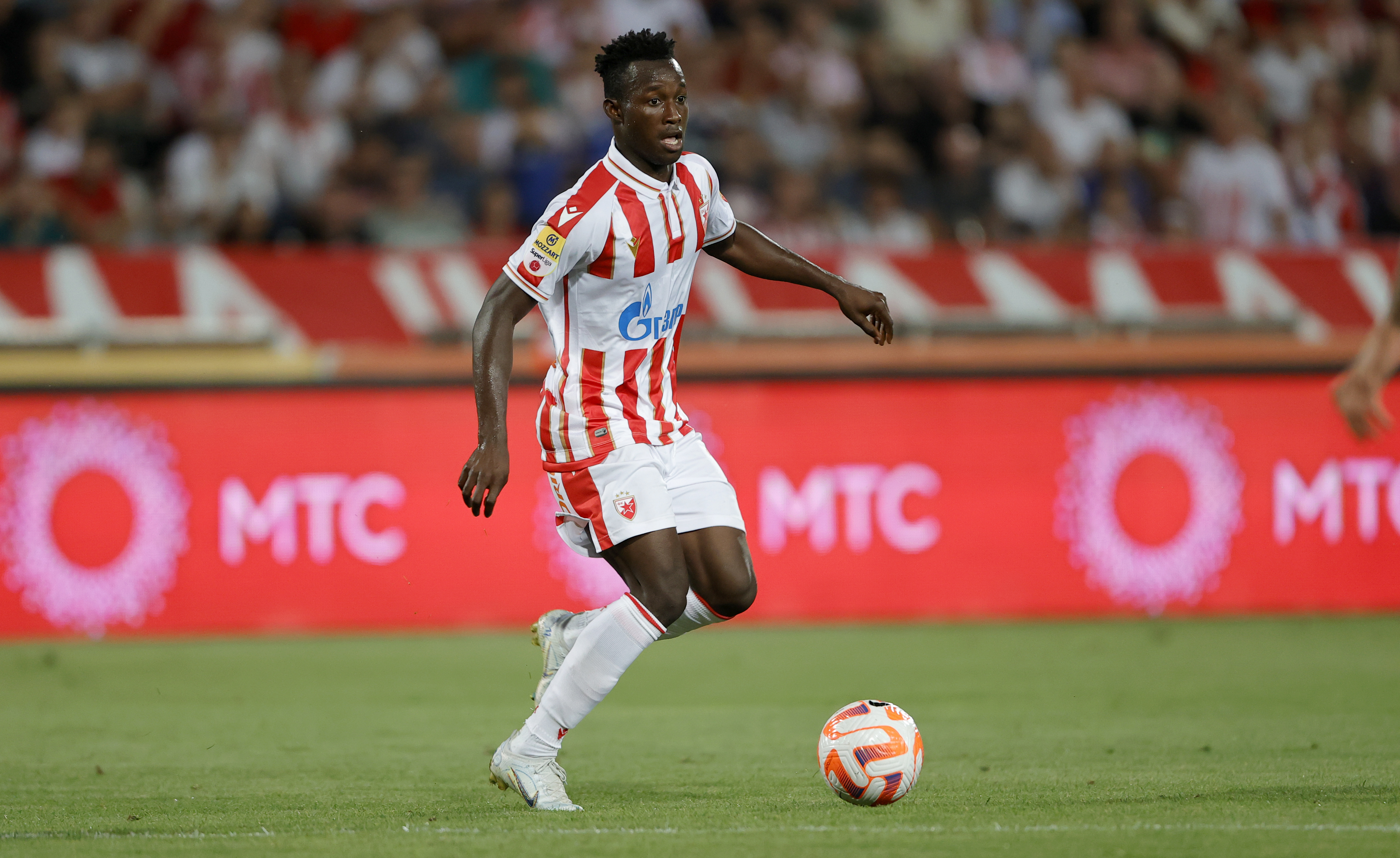 Osman Bukari Crvena Zvezda - Pyunik UEFA Champions League Third qualifying round, 1st leg 3.8.2022. Aug. 3. photo:Pedja Milosavljevic/STARSPORT