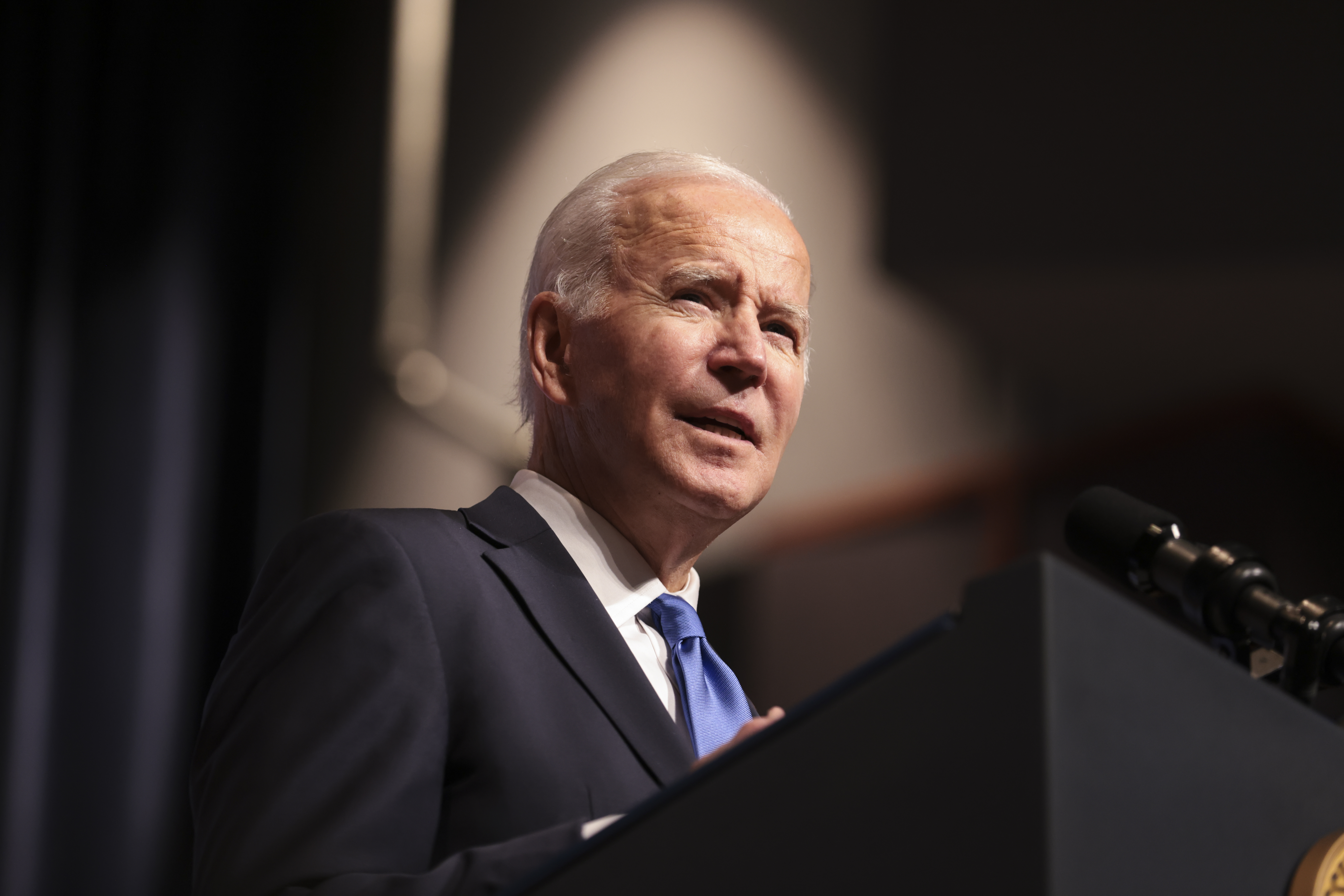 US President Biden delivers remarks at National Institutes of Health